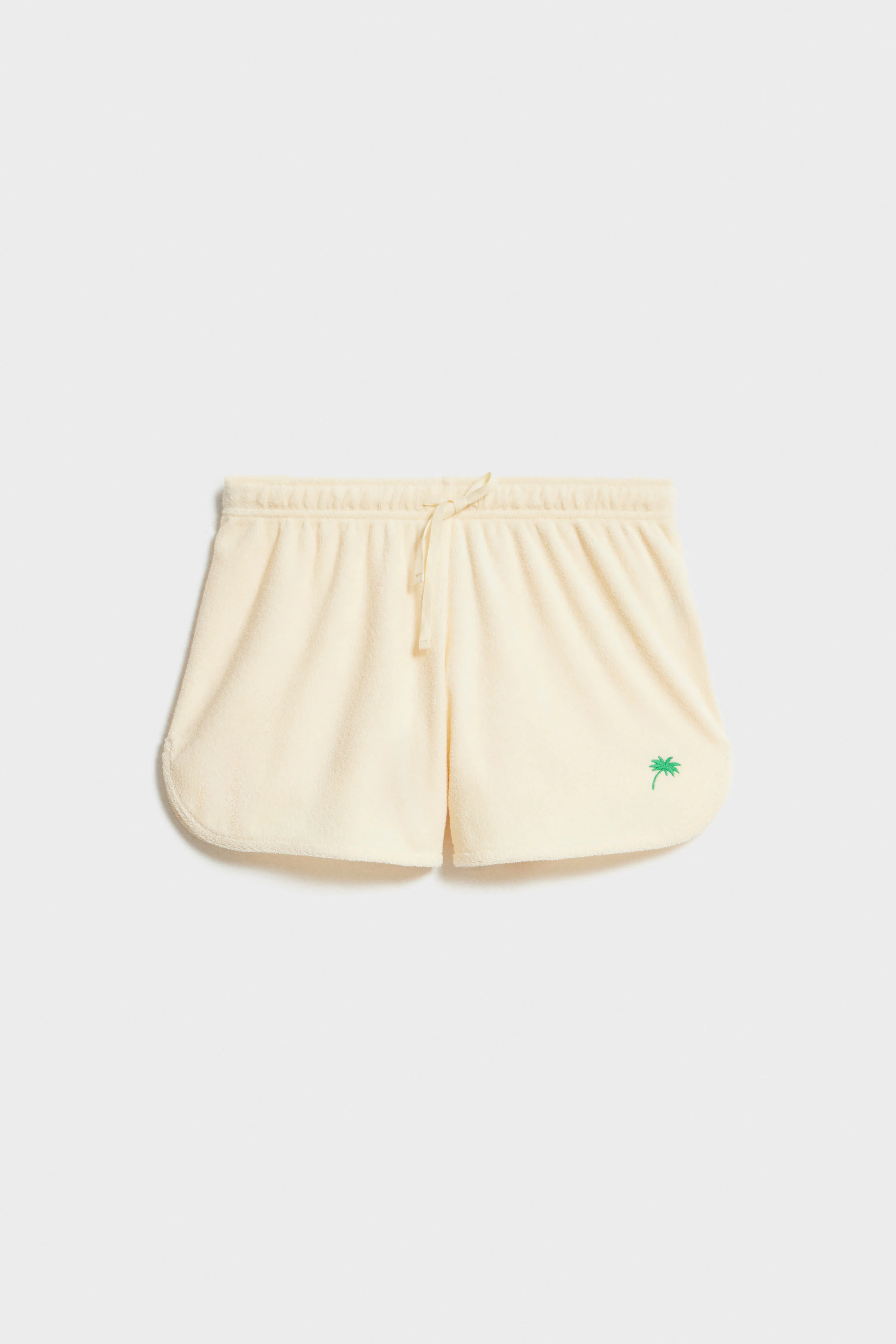 EMBROIDERY-DETAIL TERRY SHORTS - Image 5