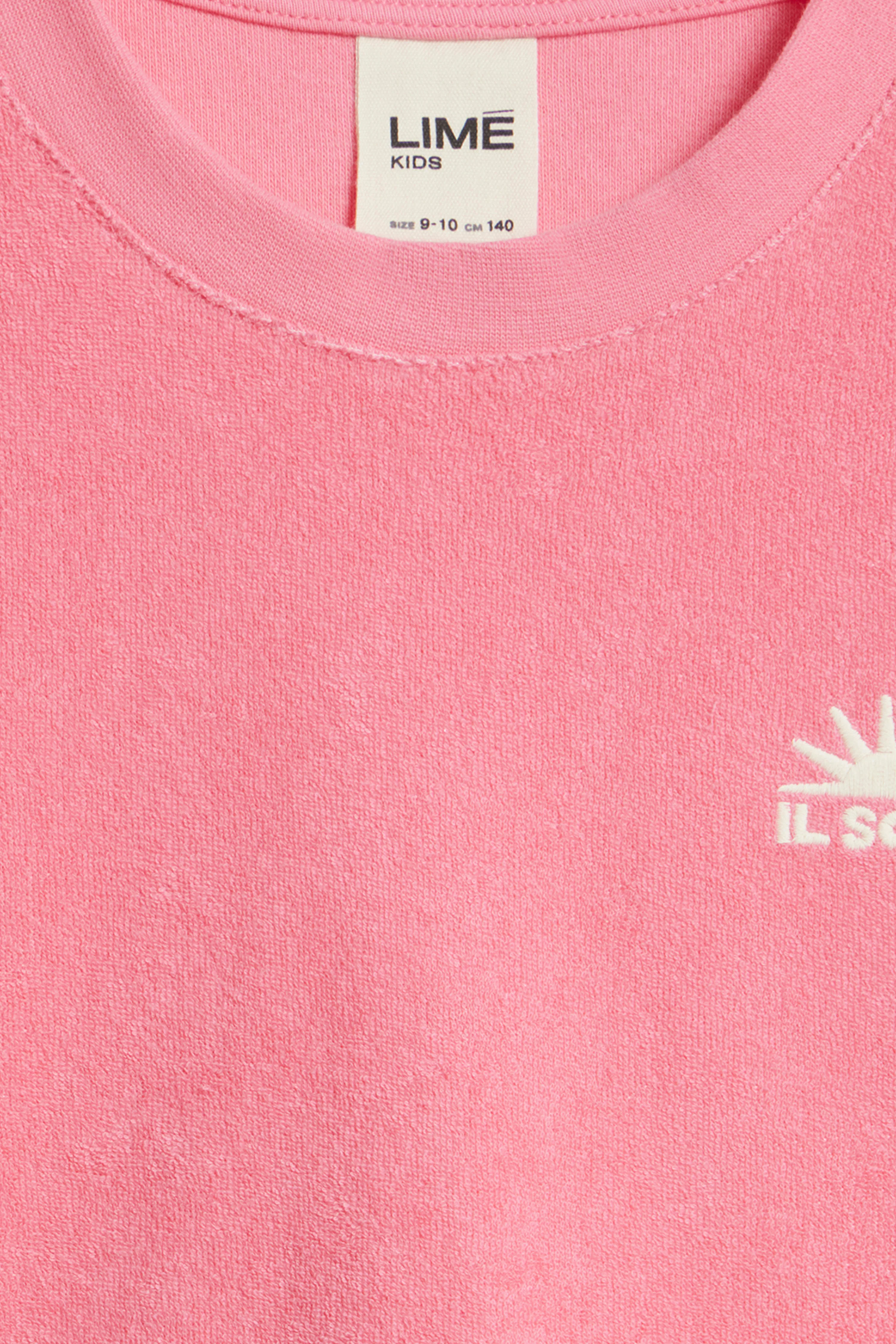 EMBROIDERY-DETAIL TERRY T-SHIRT - Image 8