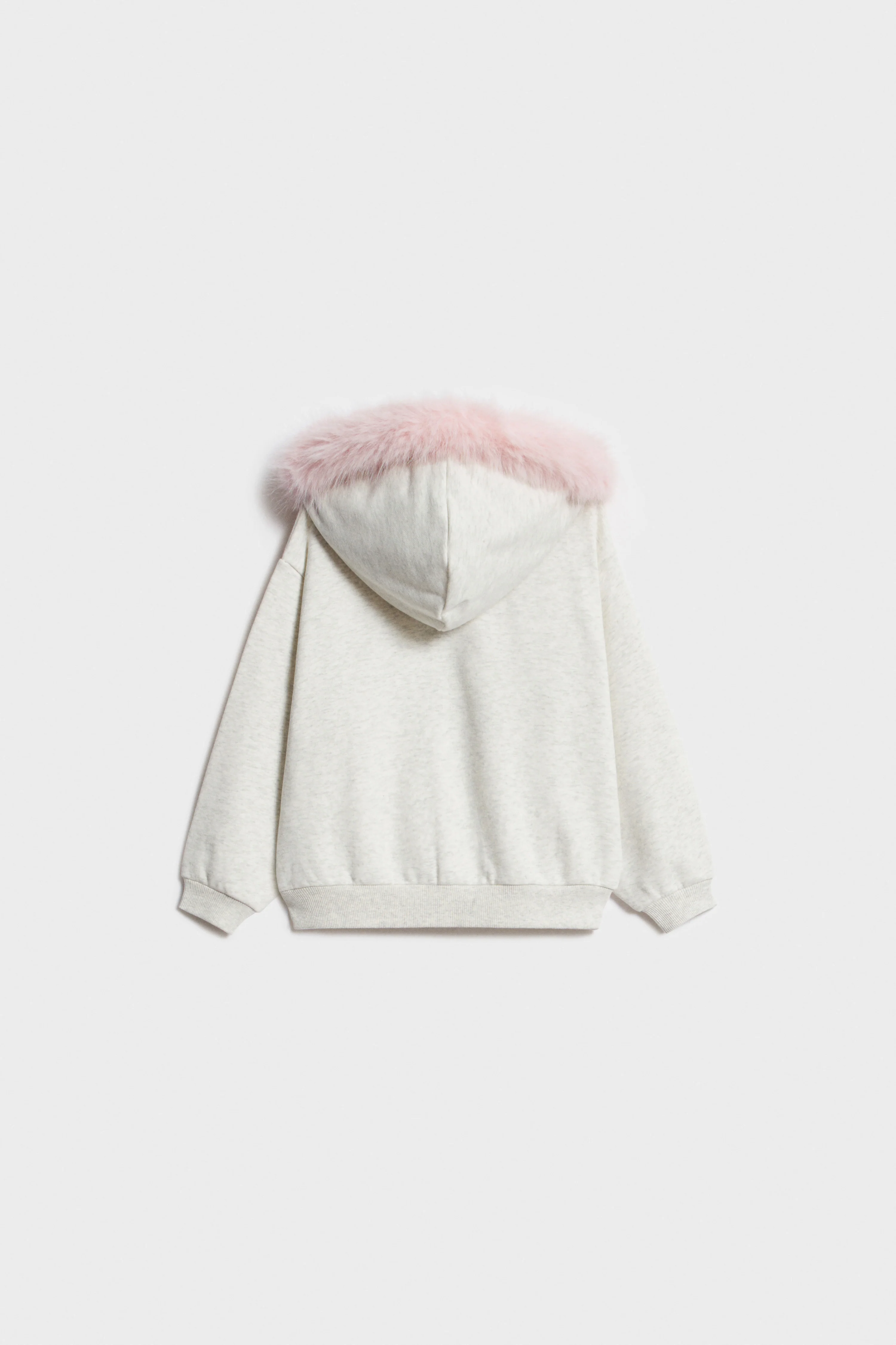 FAUX FUR TRIM SWEATSHIRT - Image 5