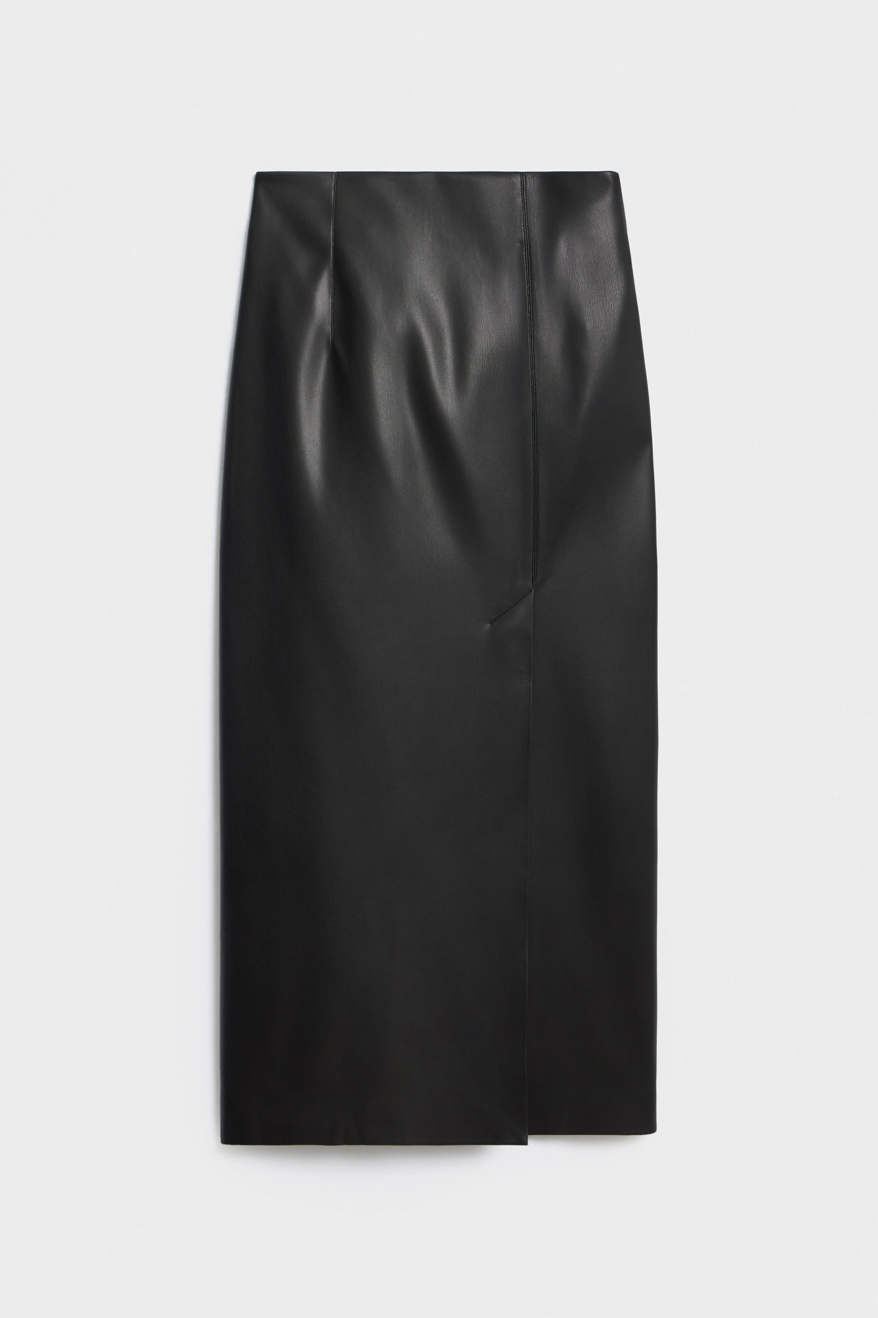 FAUX LEATHER PENCIL SKIRT - Image 4