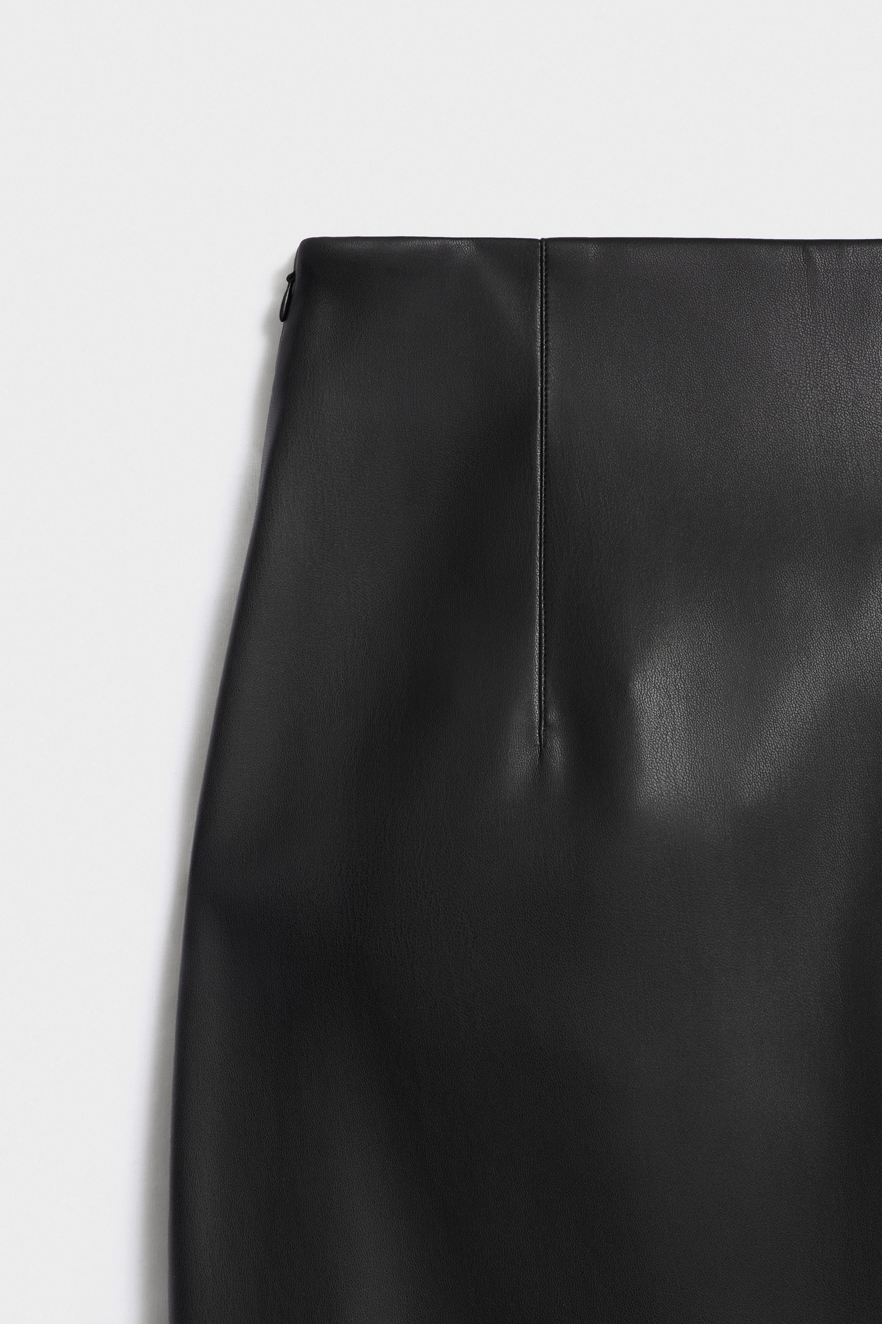 FAUX LEATHER PENCIL SKIRT - Image 6