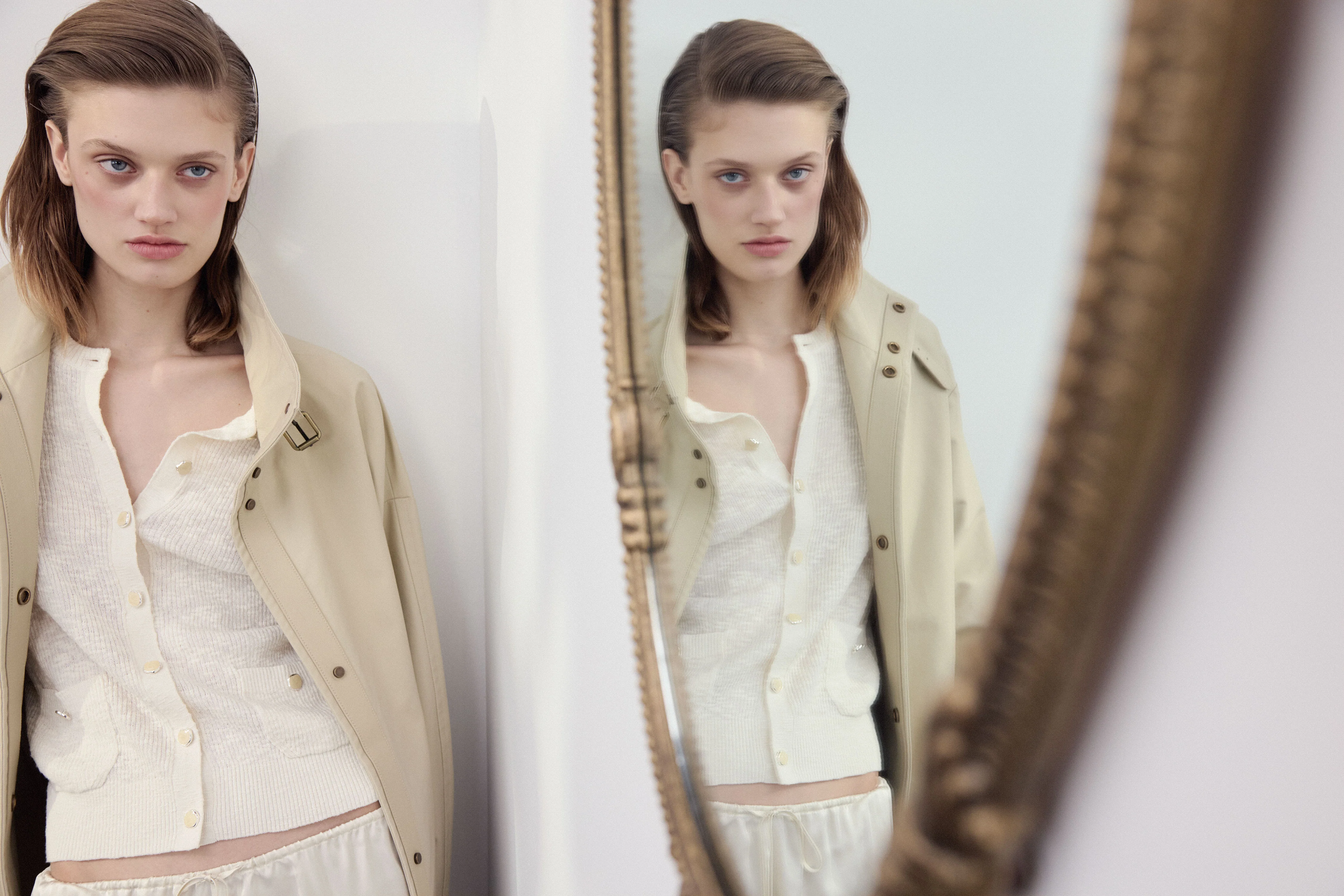 FINE-KNIT COTTON-LINEN-BLEND CARDIGAN - Image 2