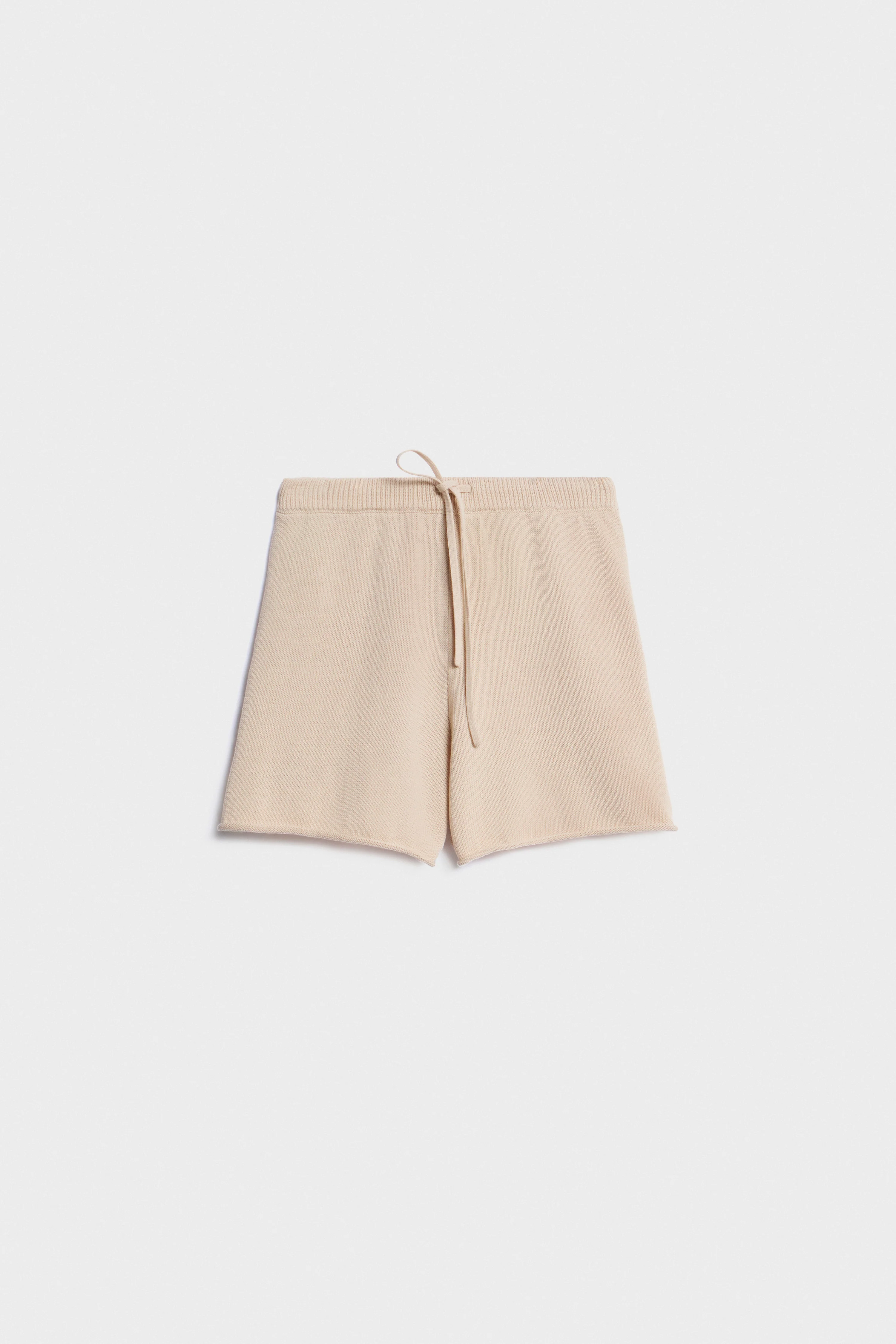 FINE-KNIT COTTON SHORTS - Image 5