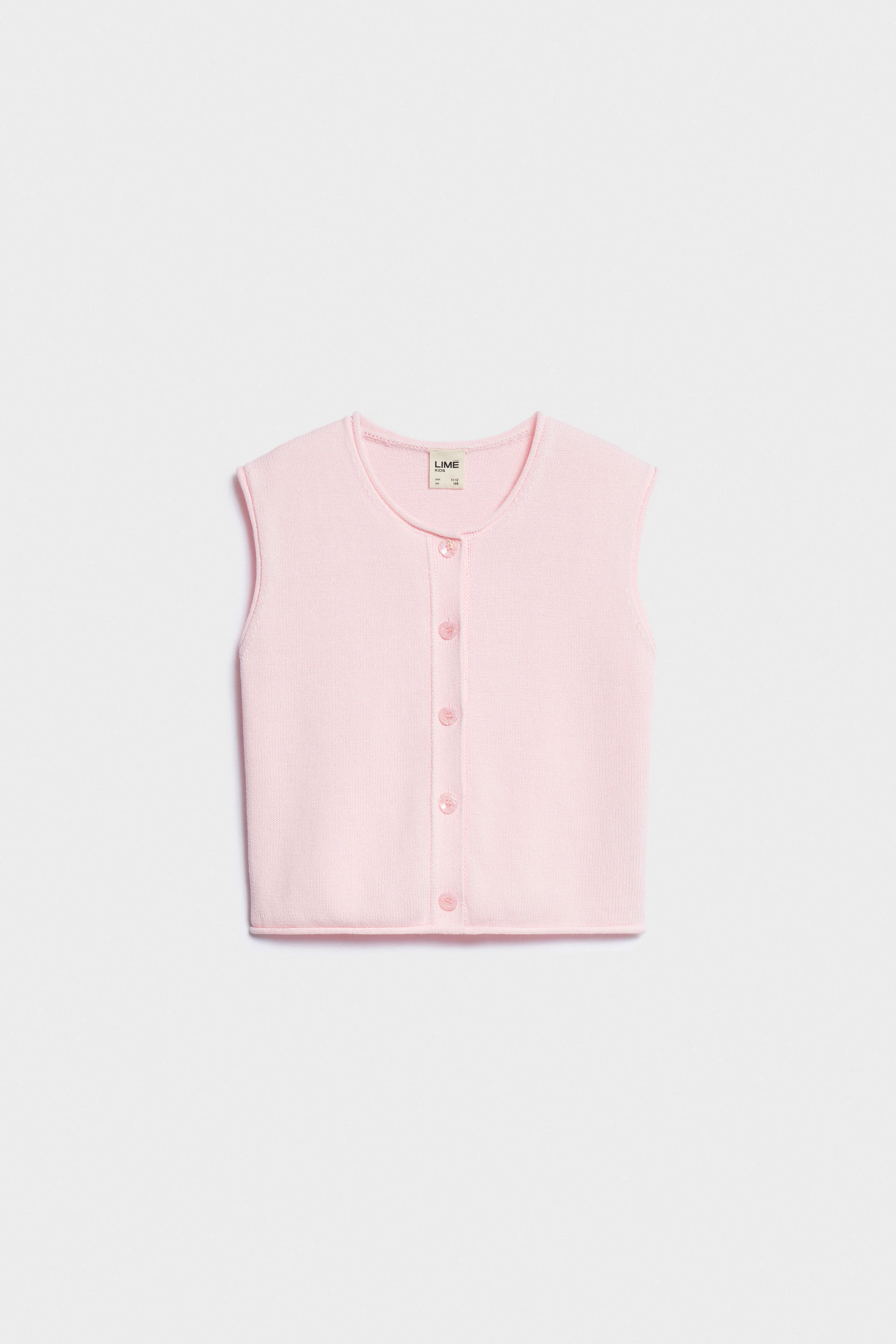 FINE-KNIT COTTON VEST - Image 5