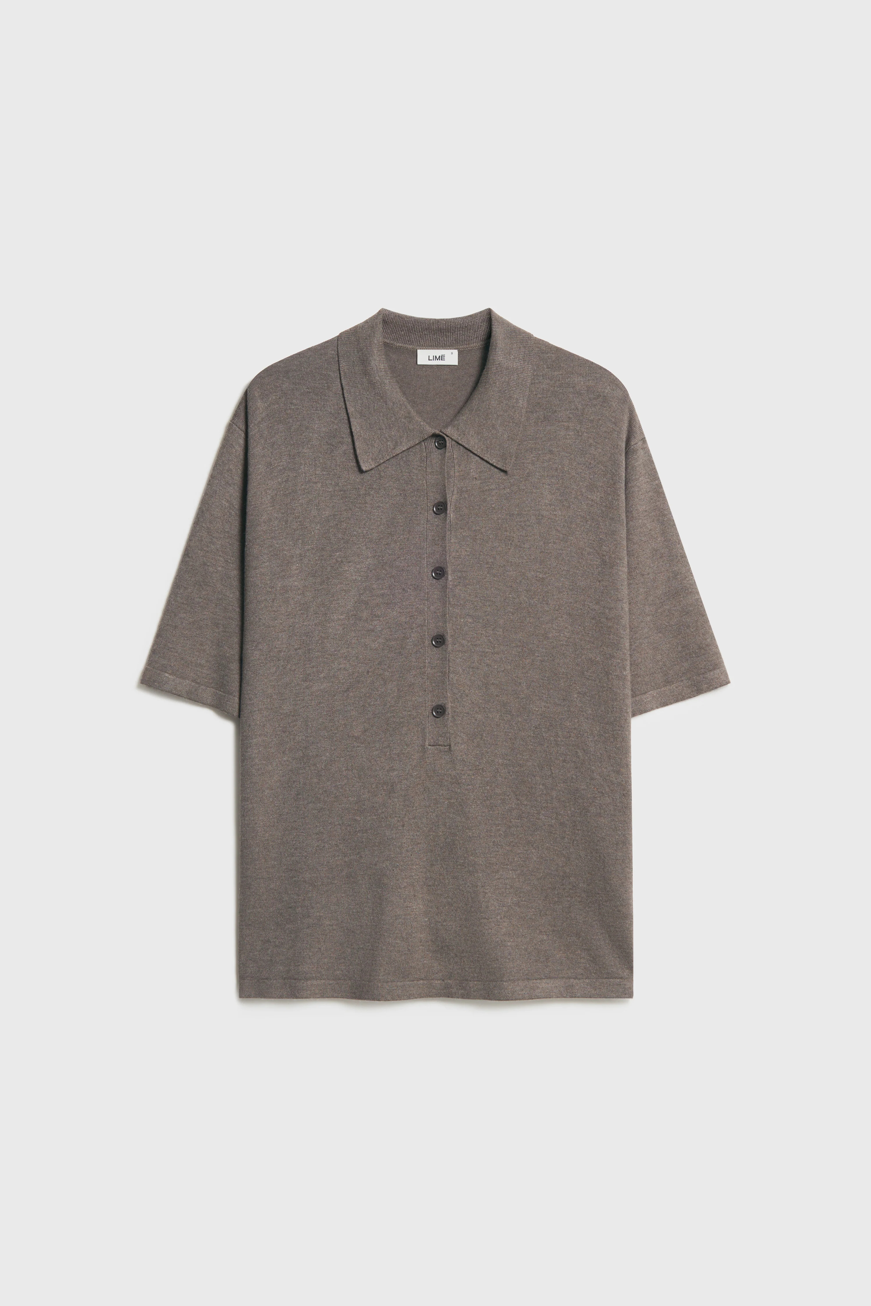 FINE-KNIT POLO JUMPER - Image 4
