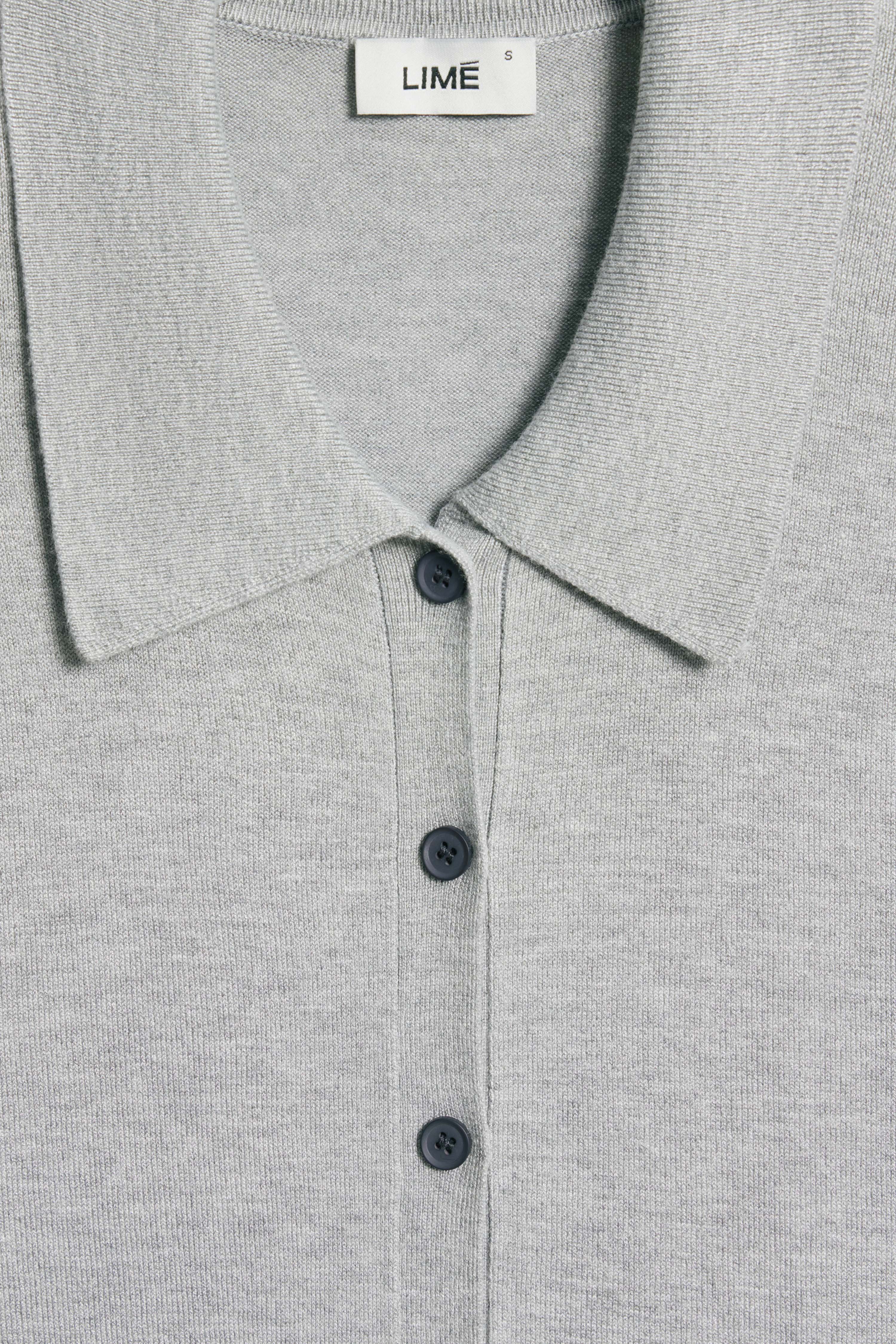 FINE-KNIT POLO JUMPER - Image 8