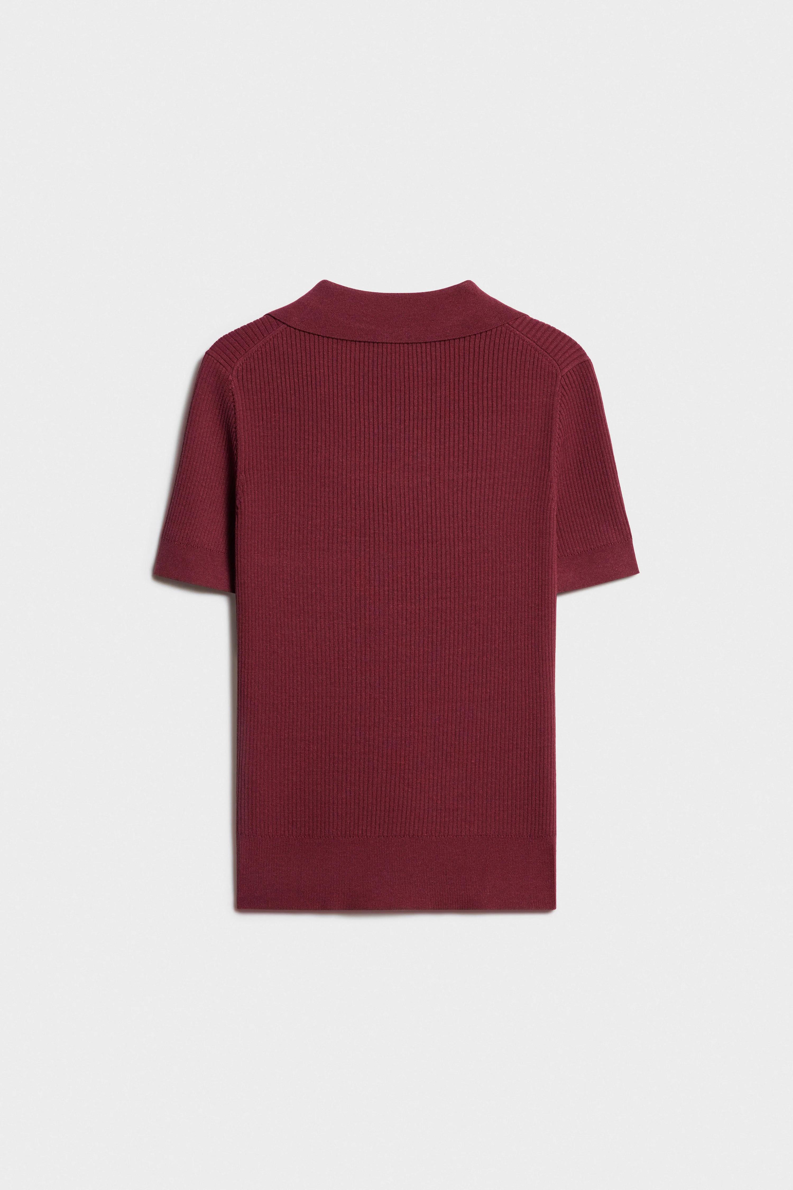 FINE-KNIT POLO SWEATER - Image 5
