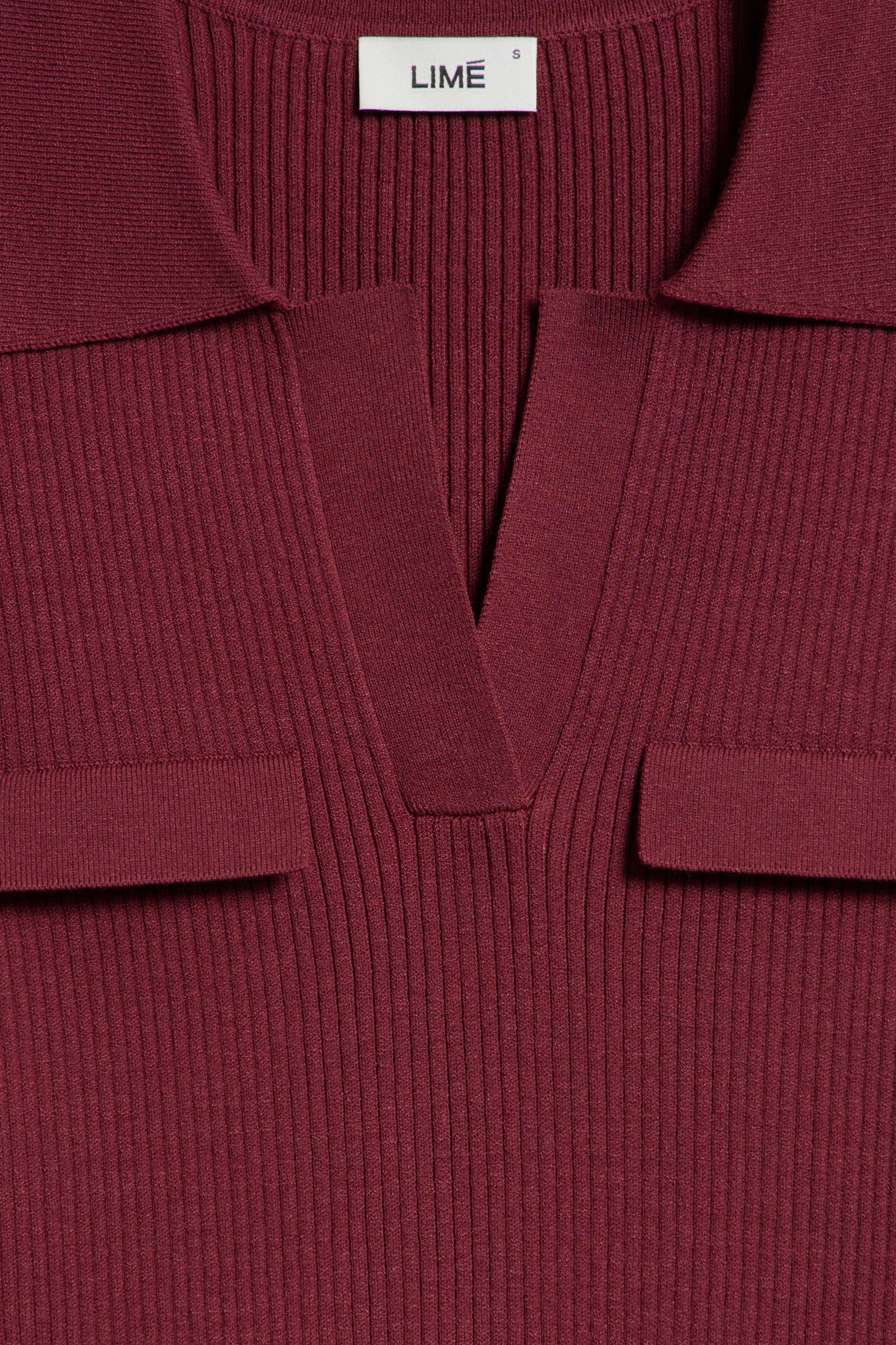 FINE-KNIT POLO SWEATER - Image 6
