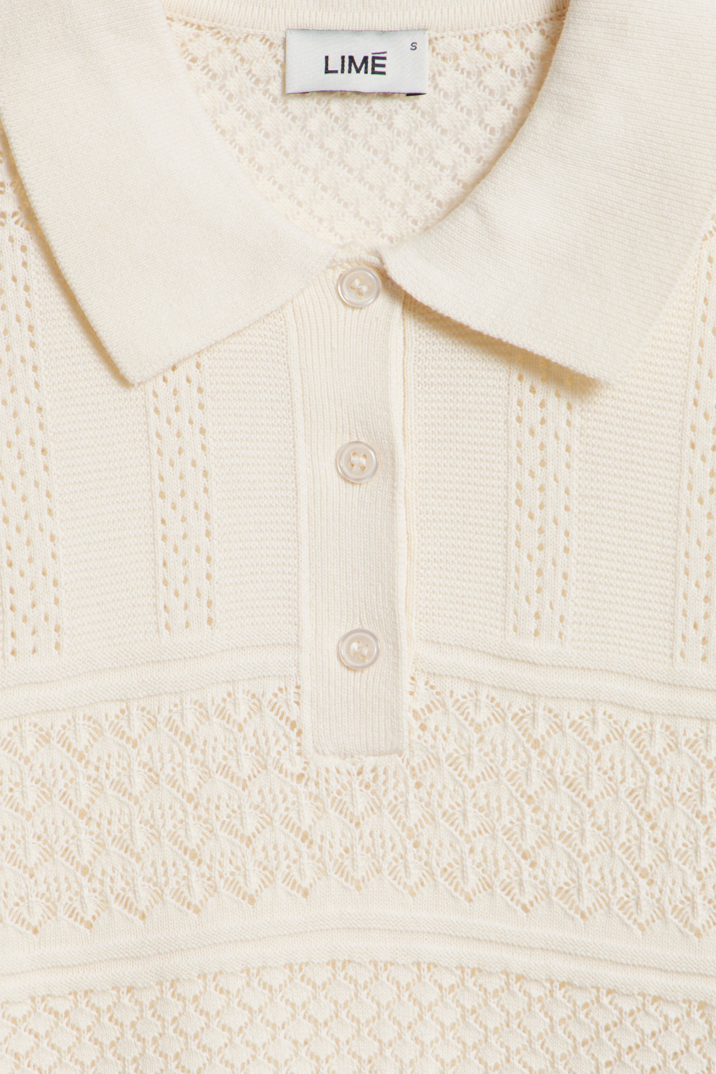 HOLE-KNIT POLO SWEATER - Image 7