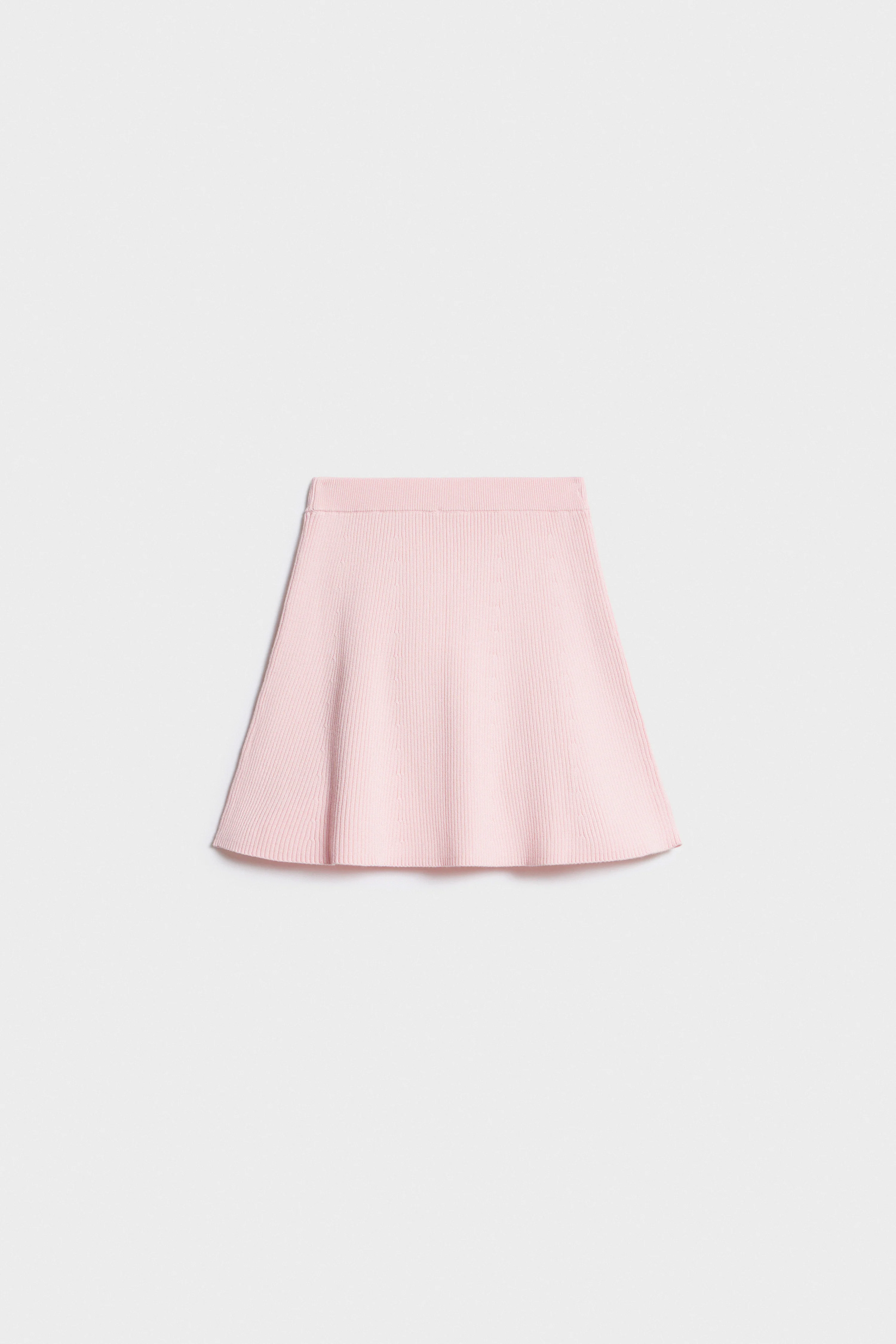 FINE-KNIT VISCOSE-BLEND SKIRT - Image 2