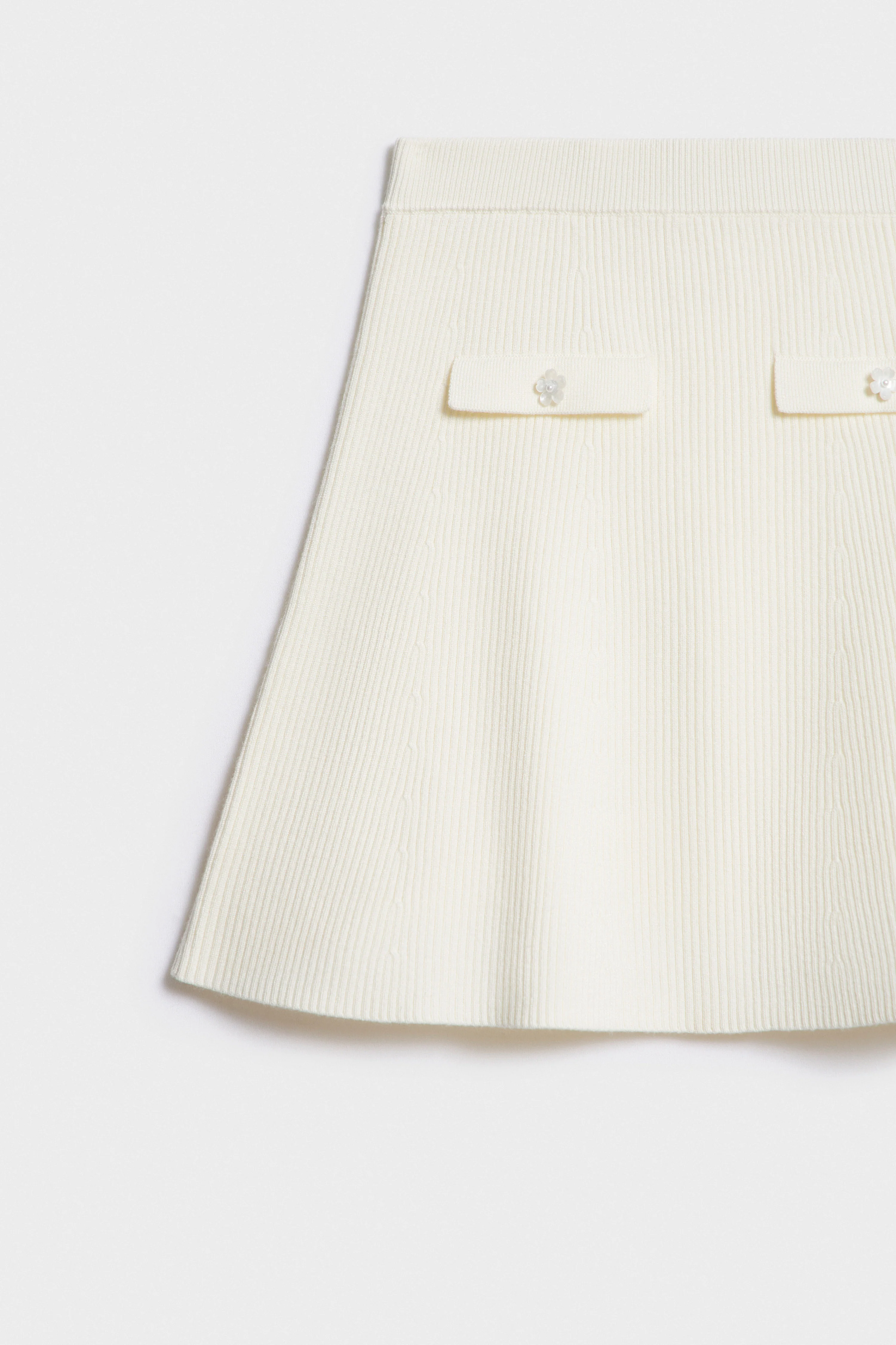 FINE-KNIT VISCOSE-BLEND SKIRT - Image 6