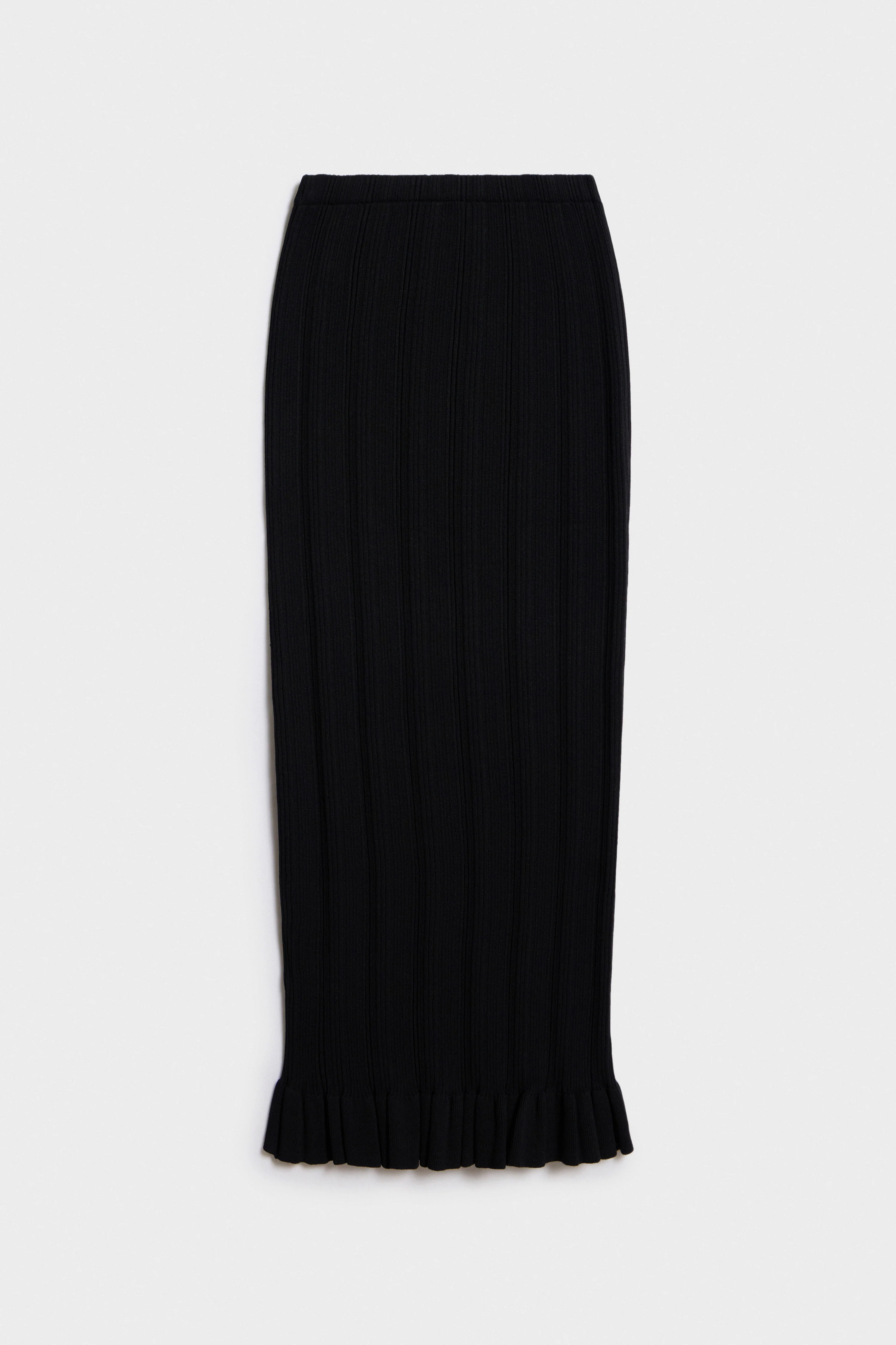 FINE-KNIT VISCOSE-LYOCELL SKIRT - Image 5