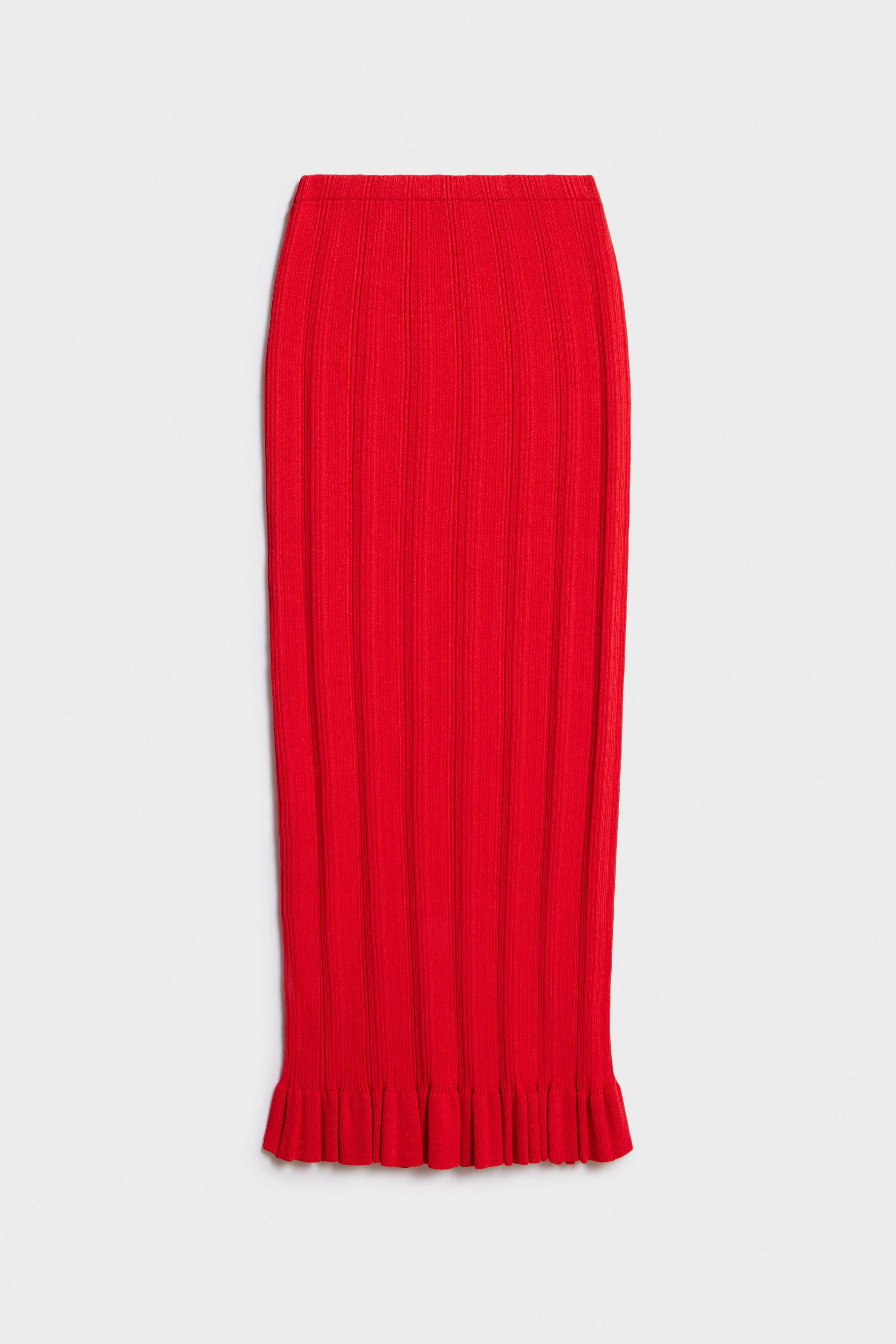FINE-KNIT VISCOSE-LYOCELL SKIRT - Image 6