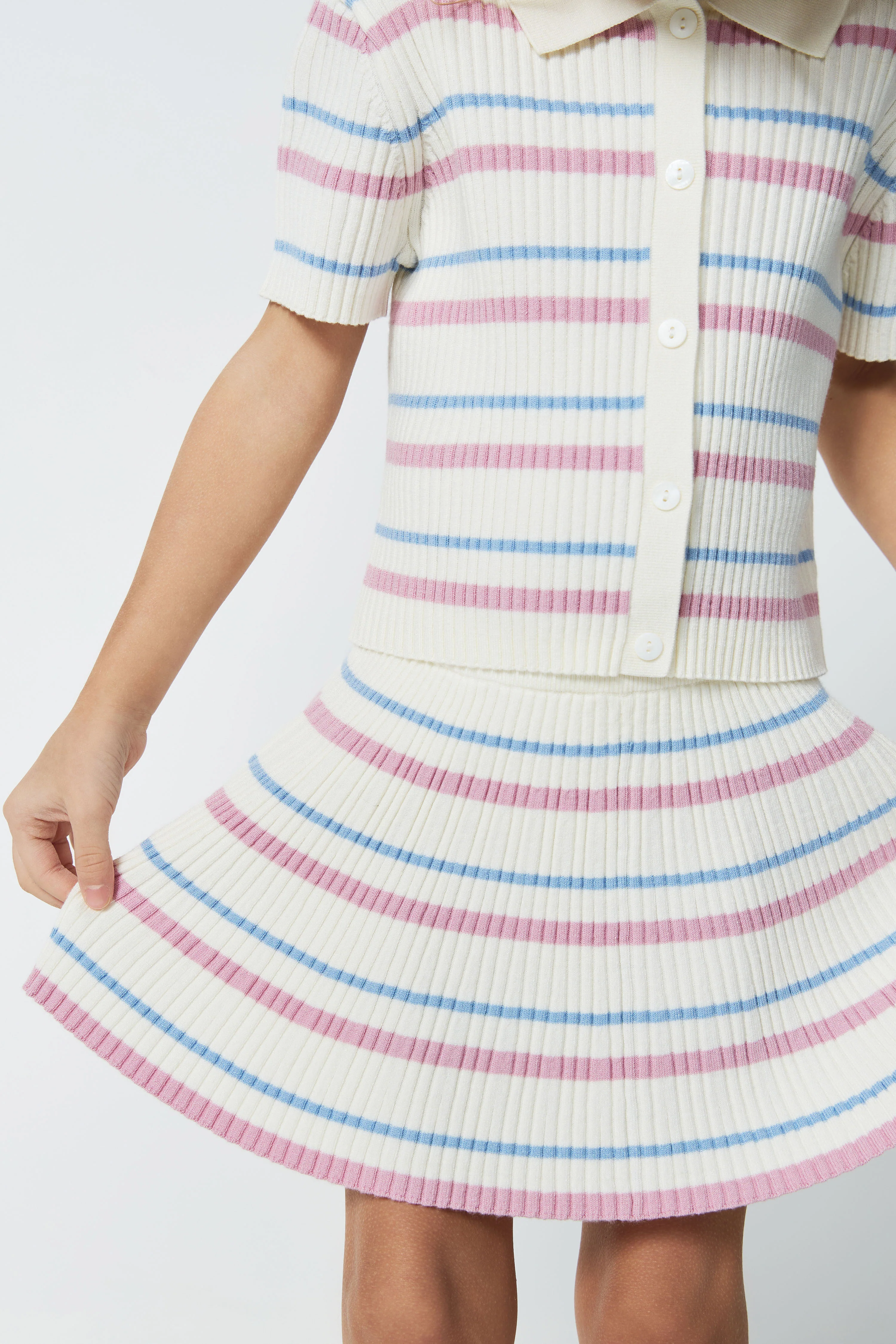 FINE-KNIT VISCOSE SKIRT - Image 3