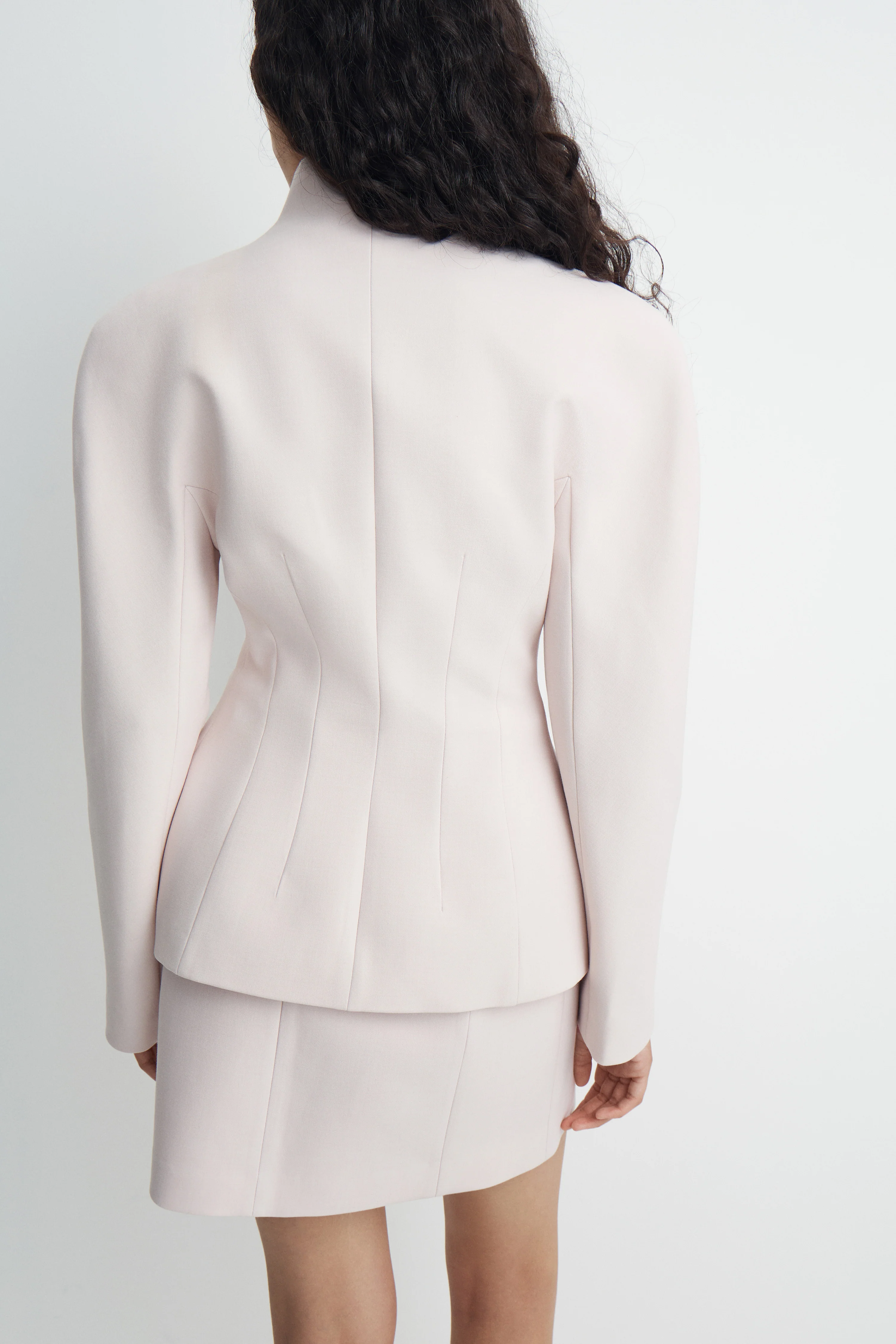 FITTED BROOCH-DETAL BLAZER - Image 2