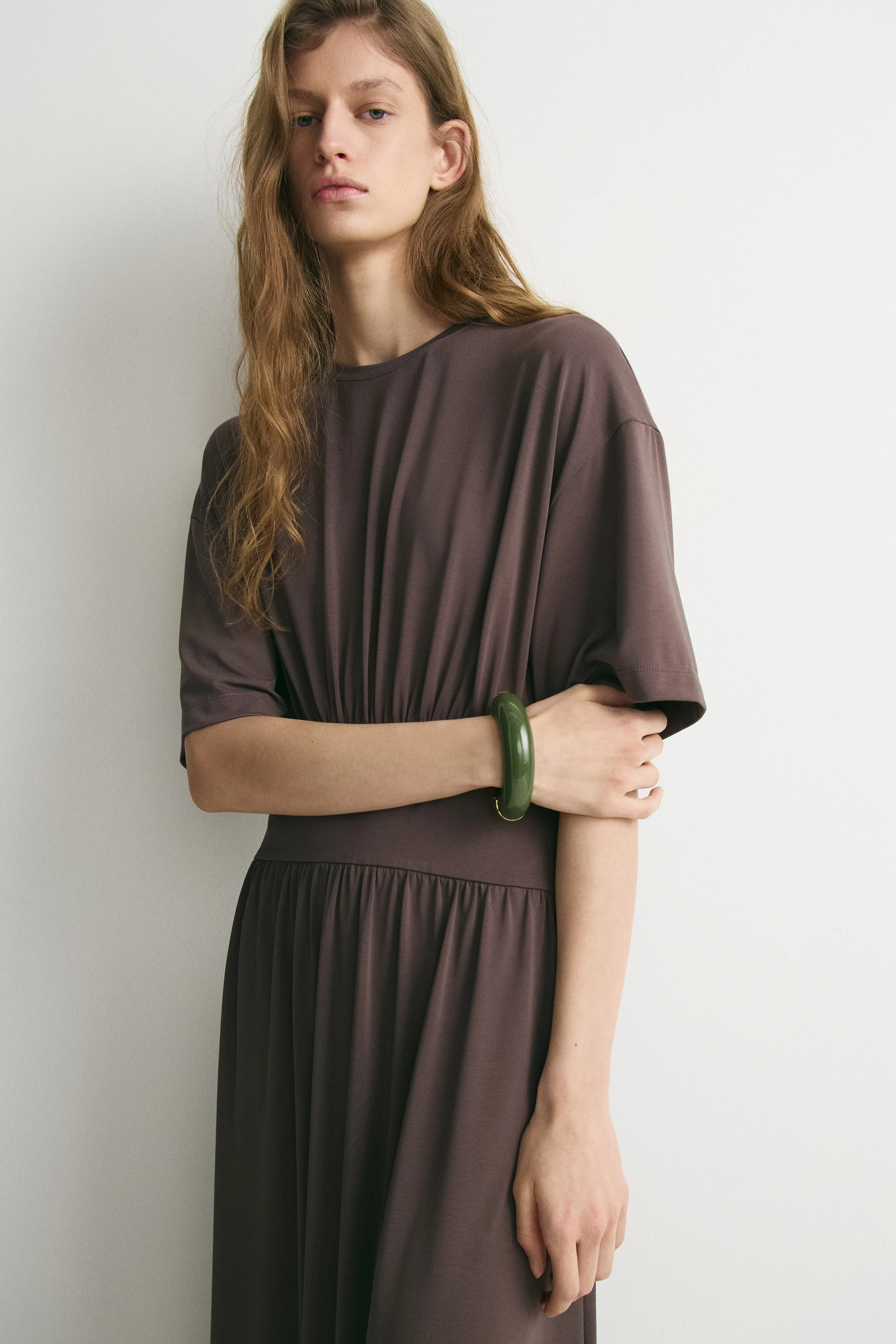 FITTED JERSEY DRESS - Image 2