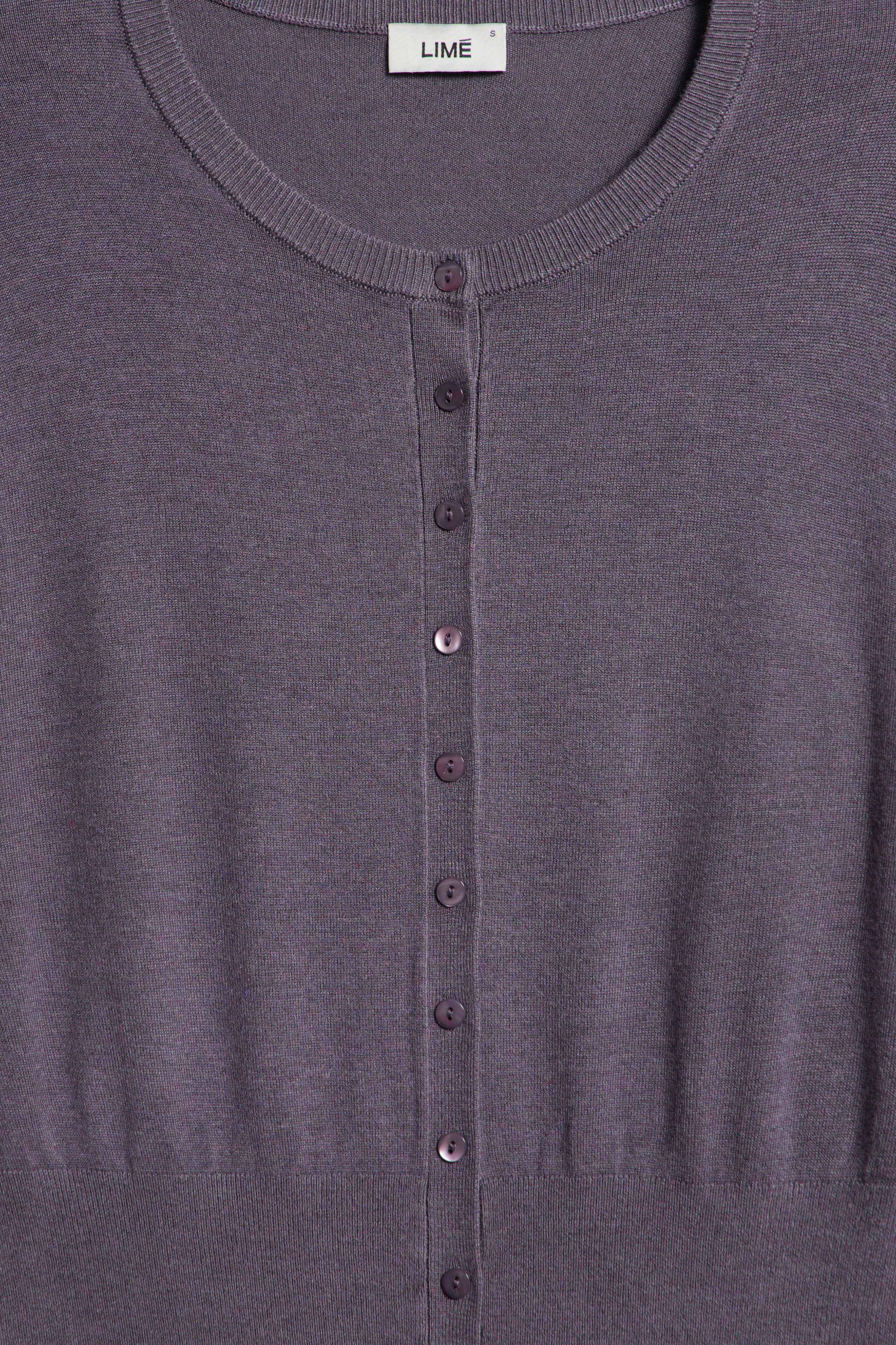 FITTED KNIT VISCOSE CARDIGAN - Image 7