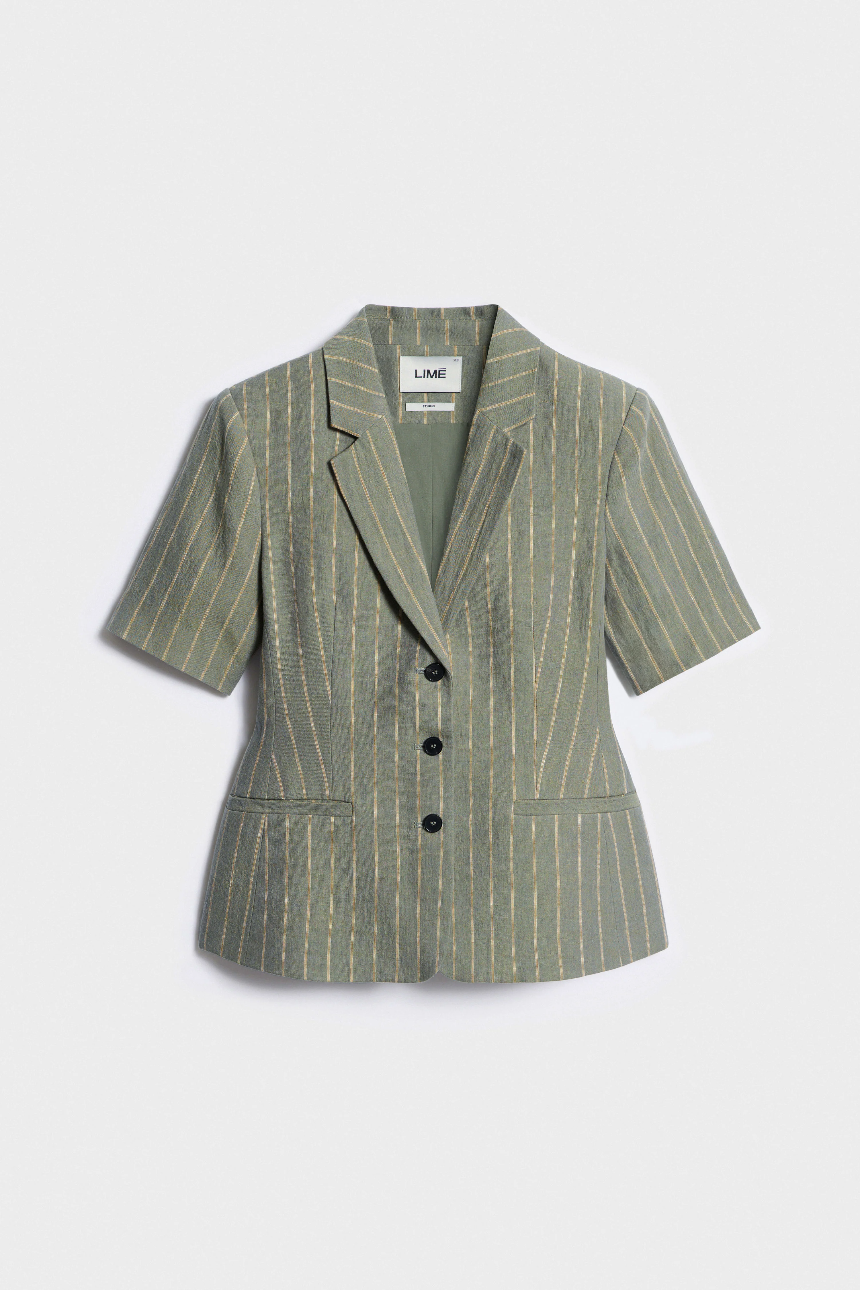 FITTED LINEN BLAZER - Image 5