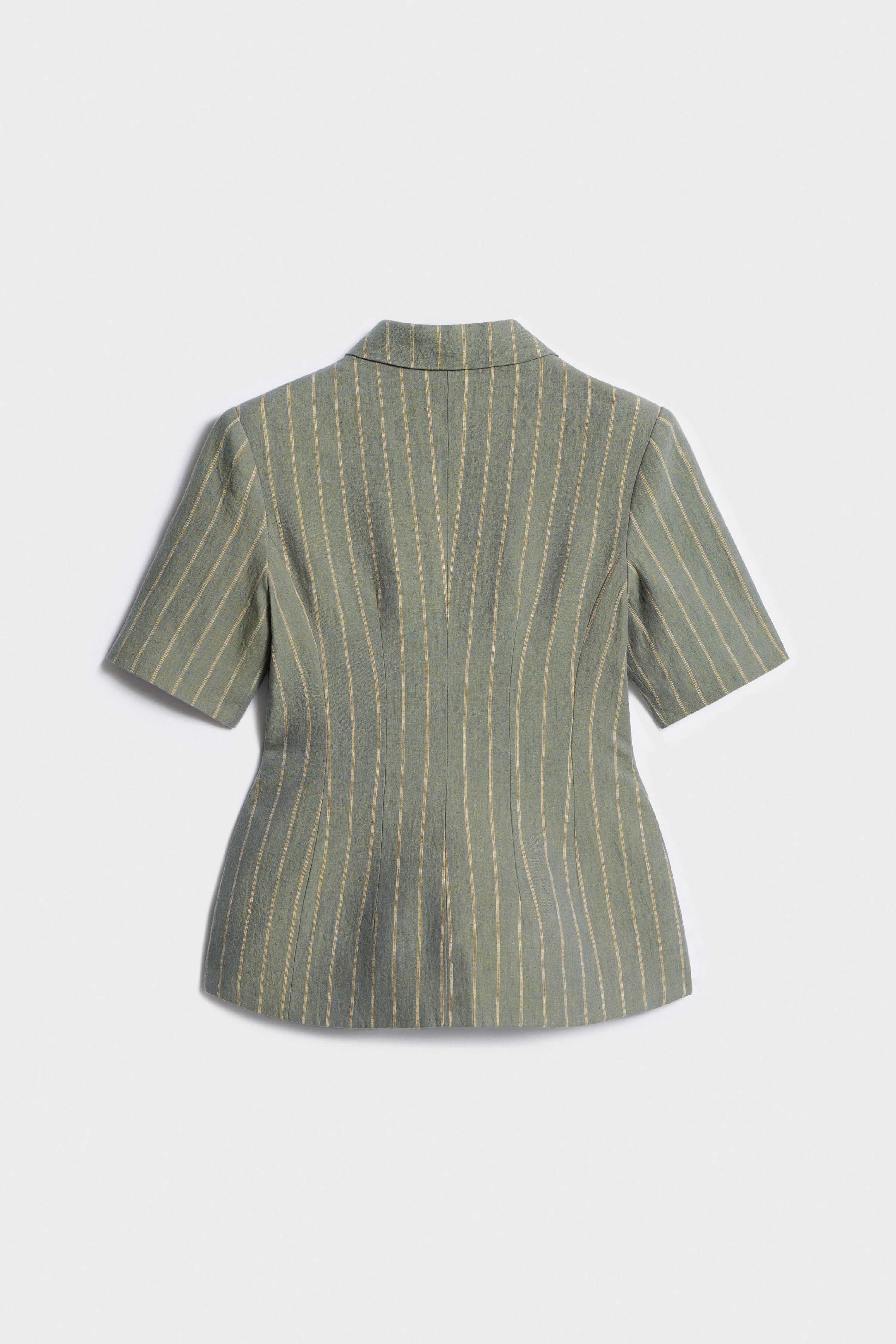 FITTED LINEN BLAZER - Image 6
