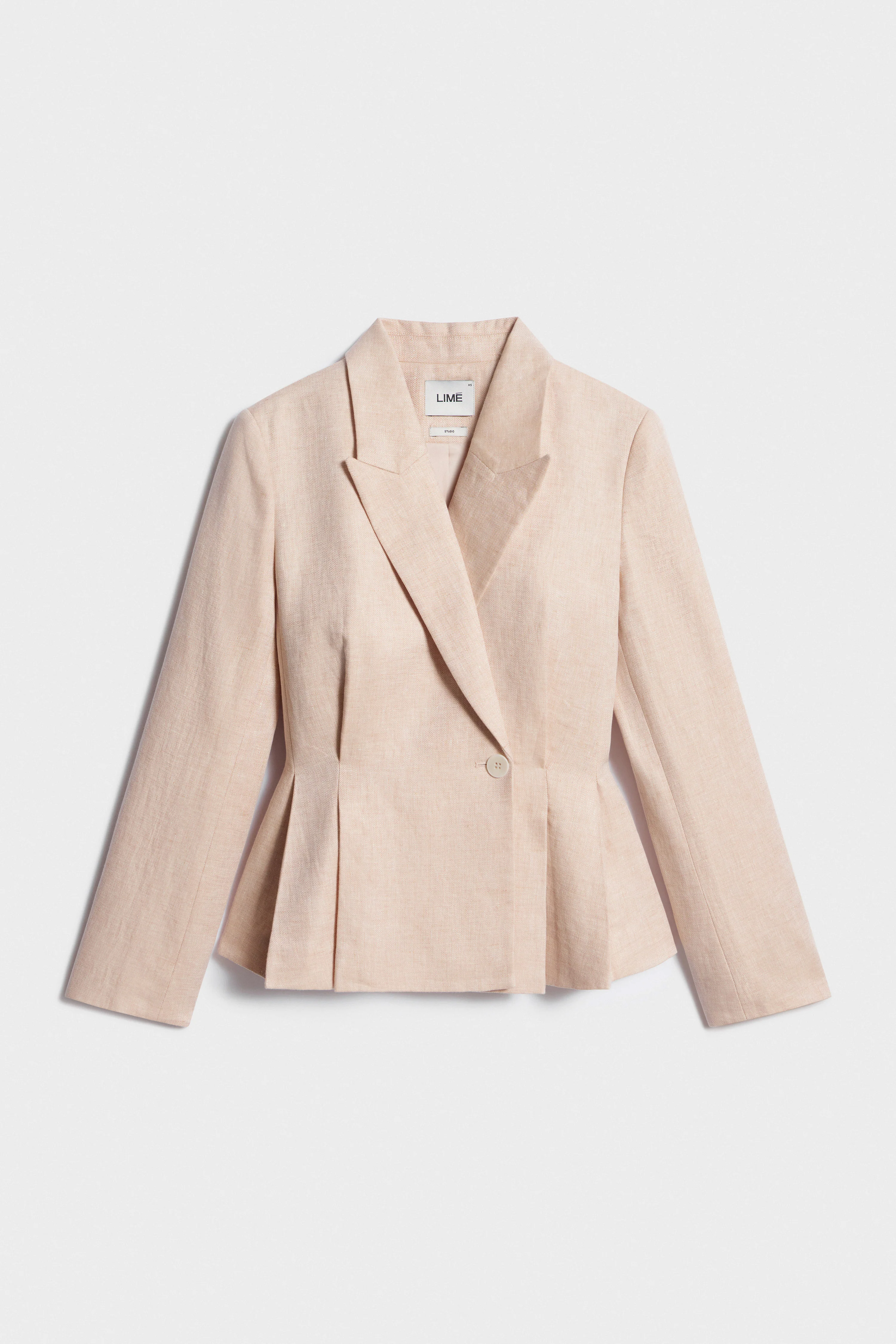 FITTED LINEN BLAZER - Image 5