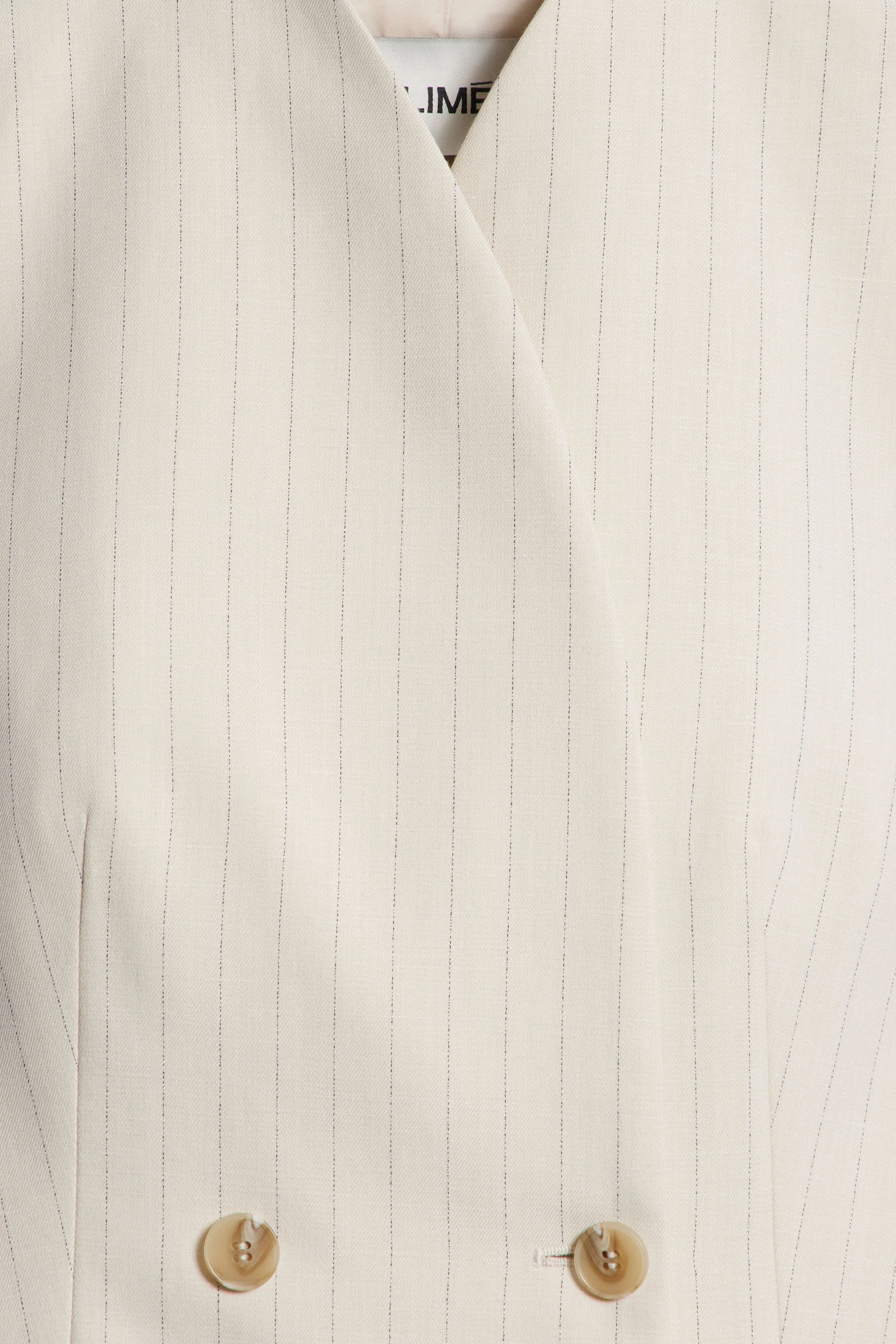 FITTED LINEN-BLEND WAISTCOAT - Image 7