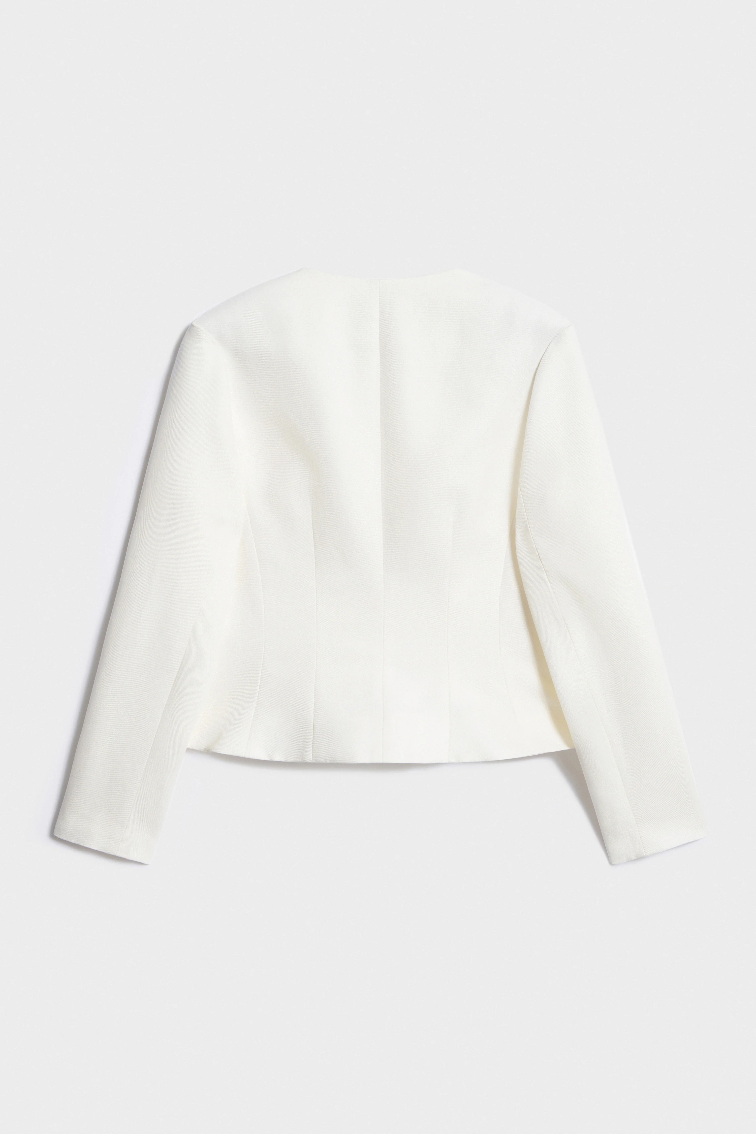 FITTED LINEN-COTTON BLAZER - Image 6