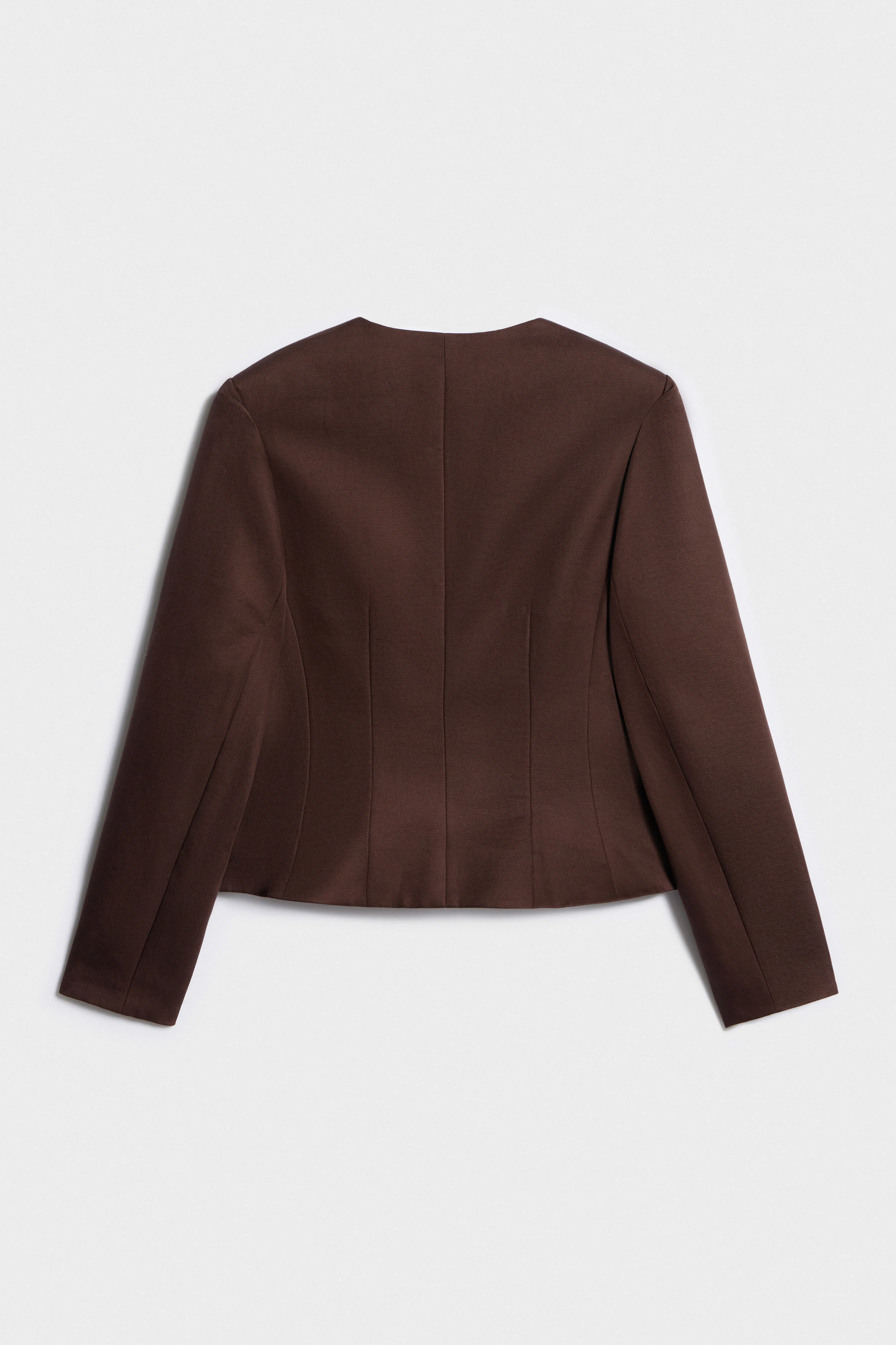 FITTED LINEN-COTTON BLAZER - Image 6