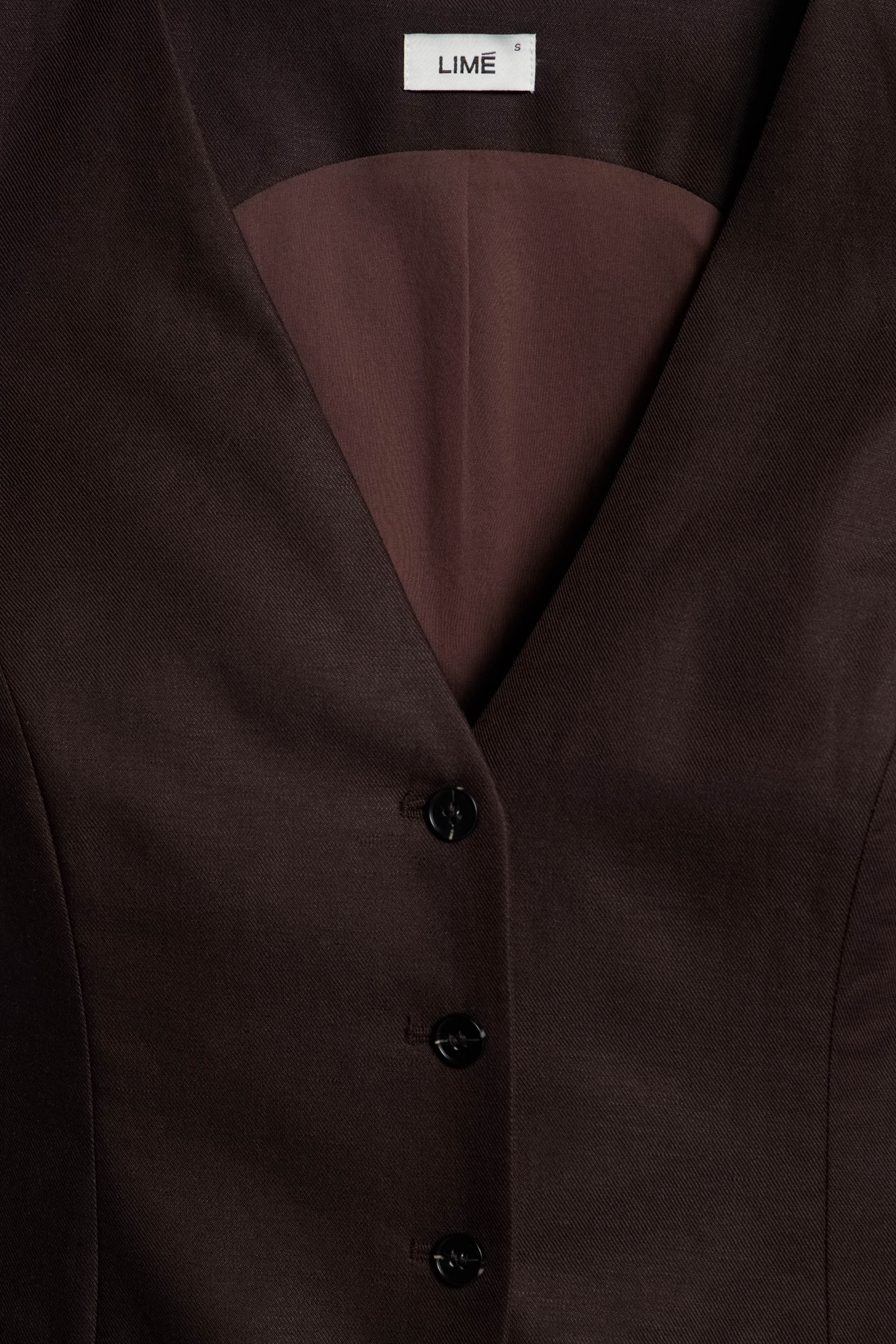 FITTED LINEN-COTTON WAISTCOAT - Image 7
