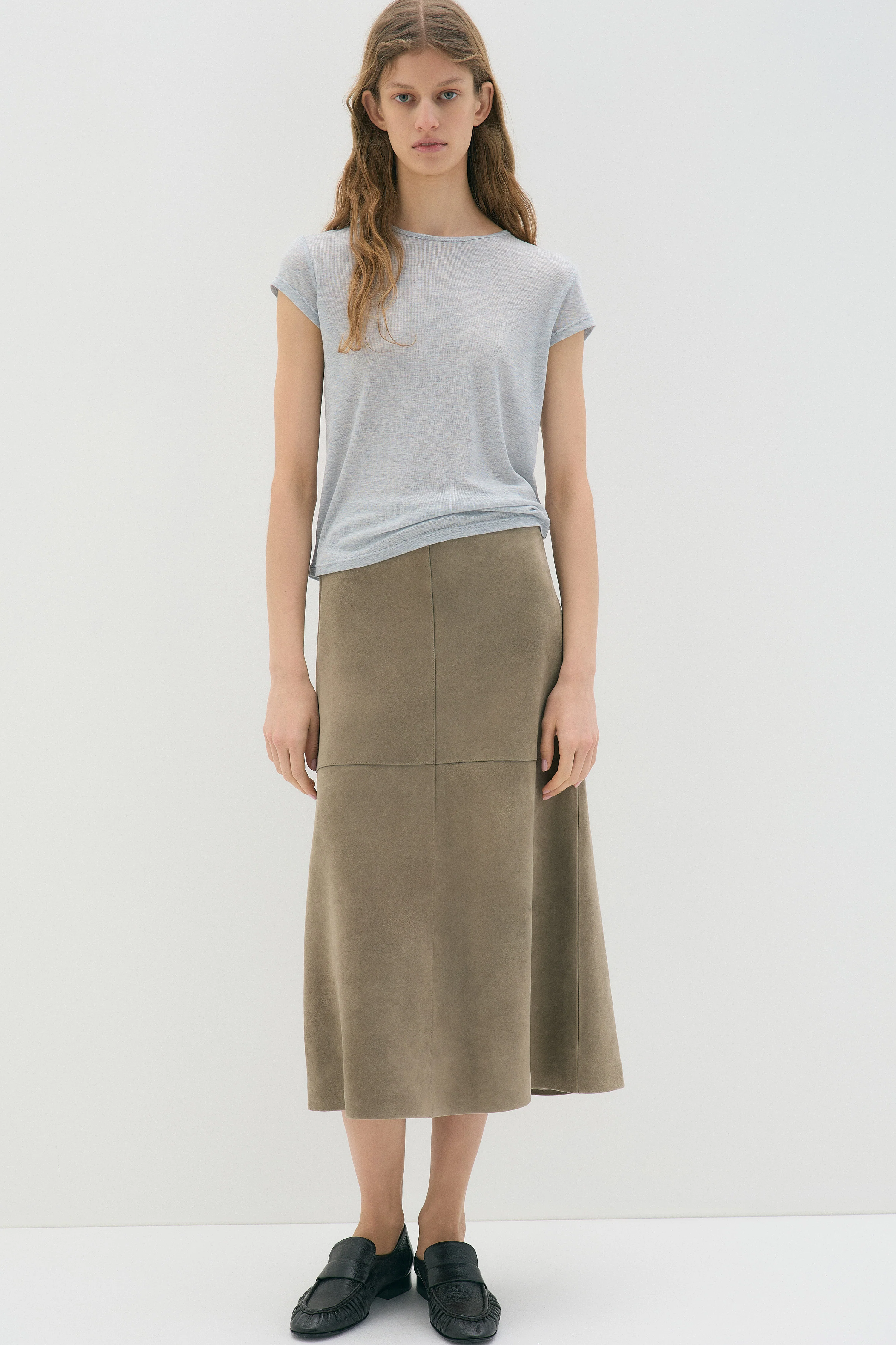 FITTED LYOCELL-WOOL T-SHIRT