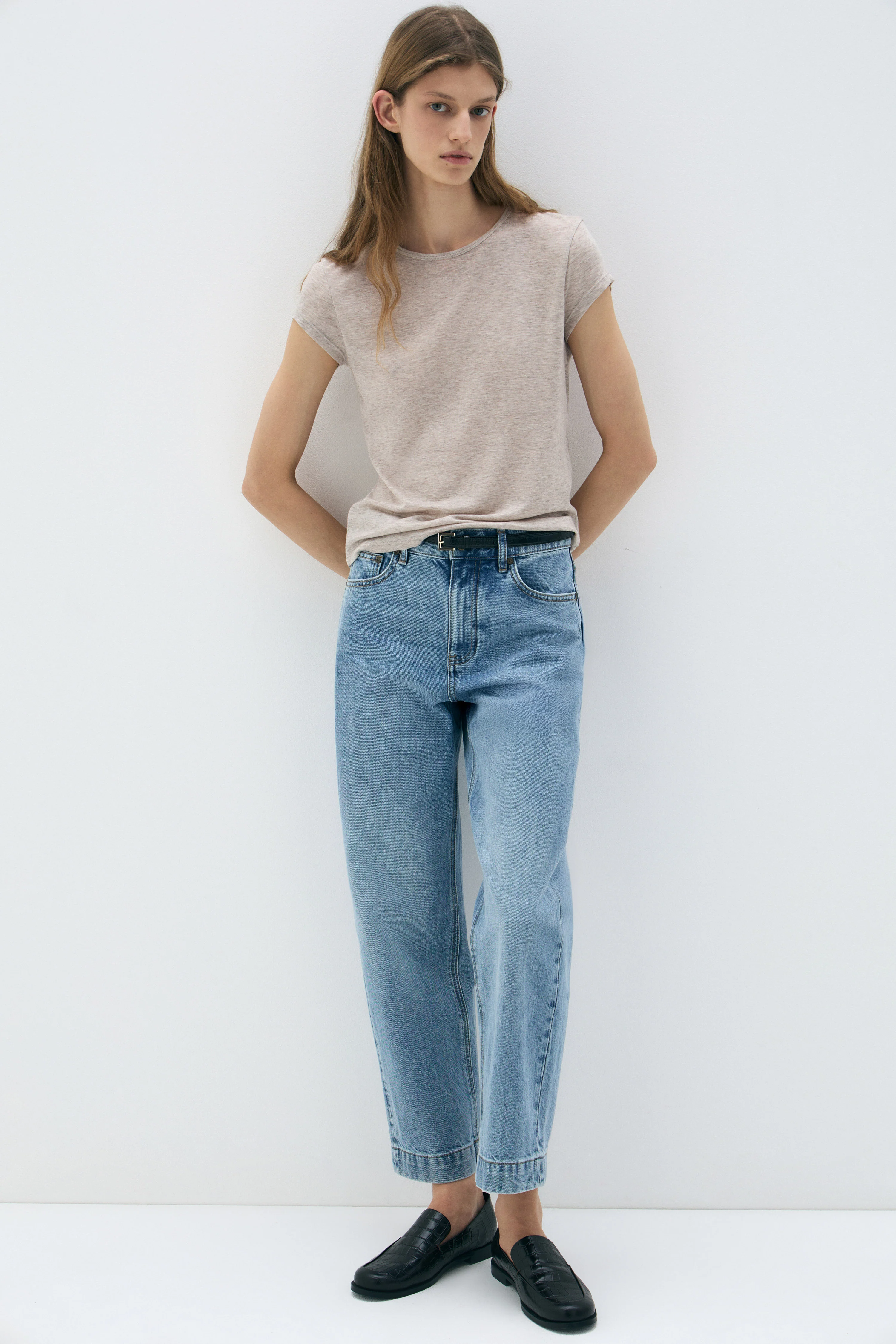 FITTED LYOCELL-WOOL T-SHIRT - Image 2