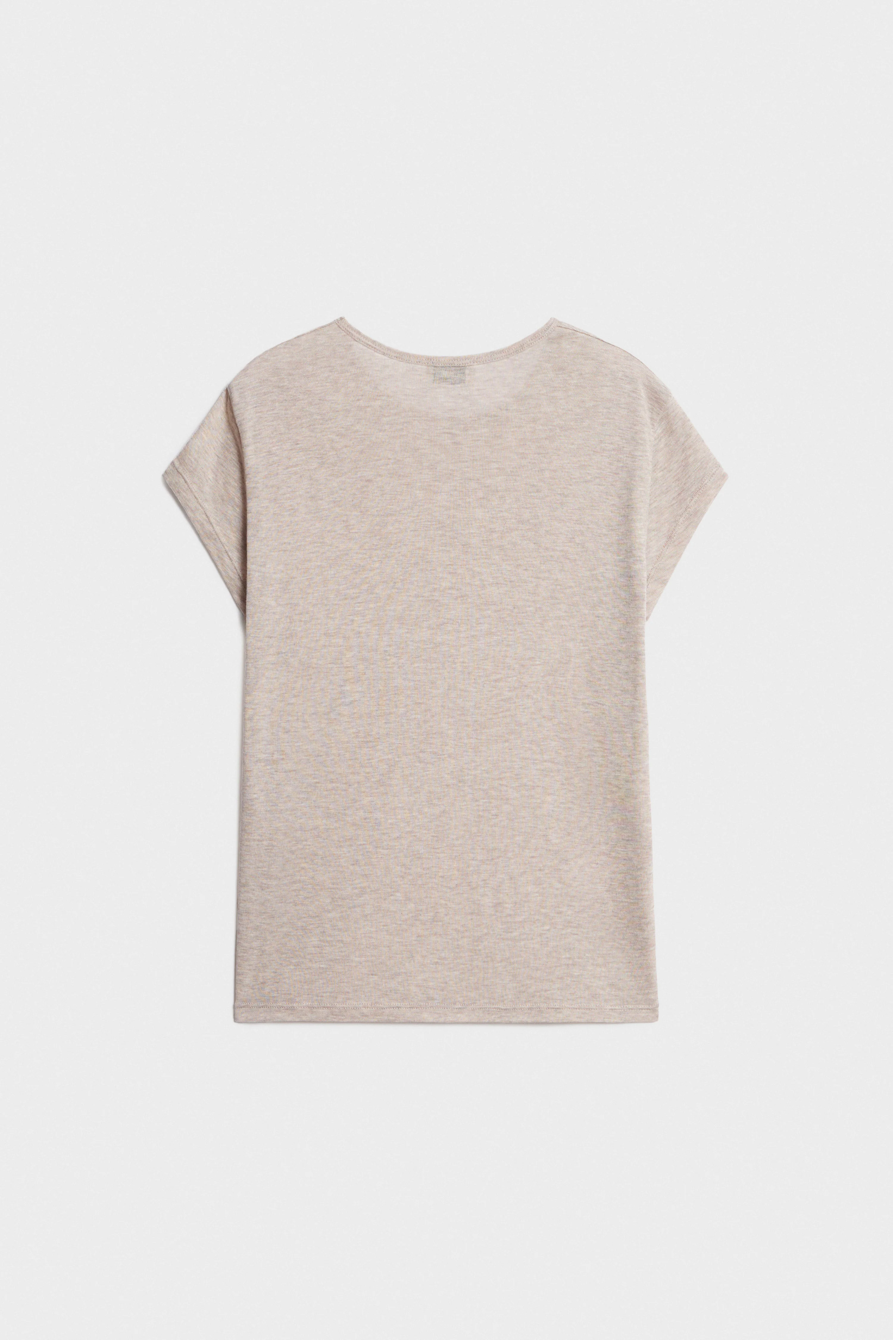 FITTED LYOCELL-WOOL T-SHIRT - Image 6