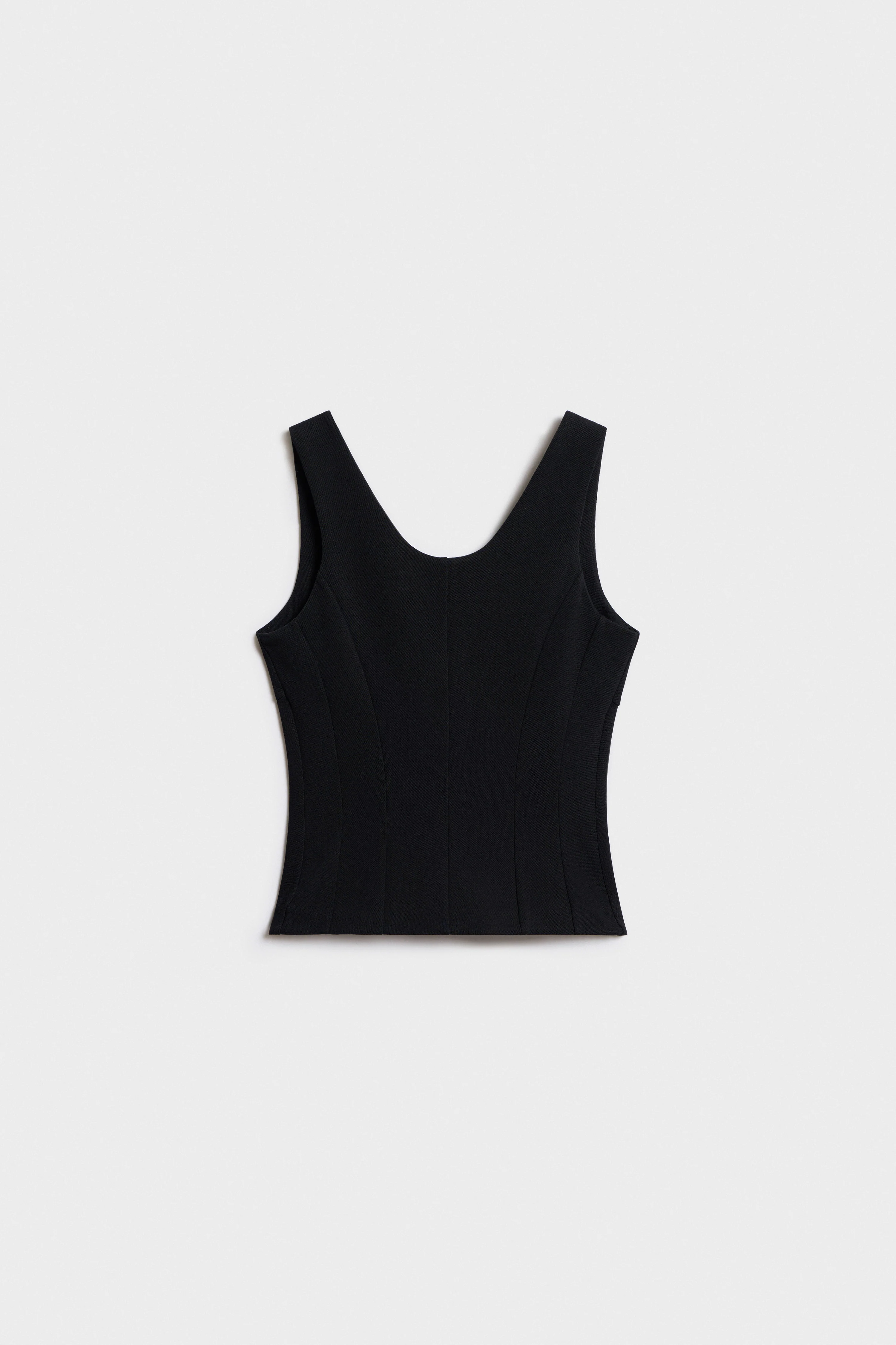 FITTED METAL-BUTTON COTTON WAISTCOAT - Image 6