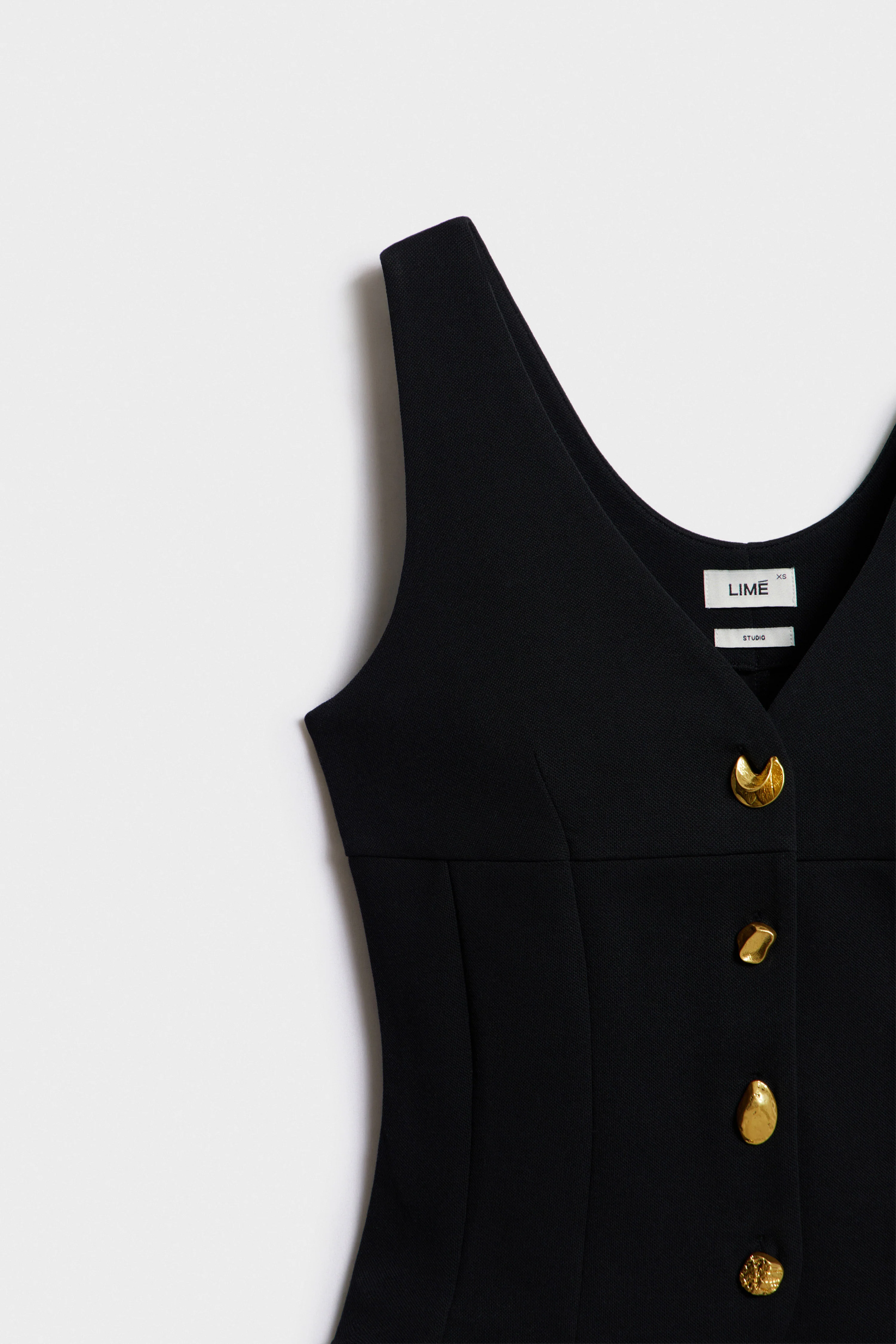 FITTED METAL-BUTTON COTTON WAISTCOAT - Image 7