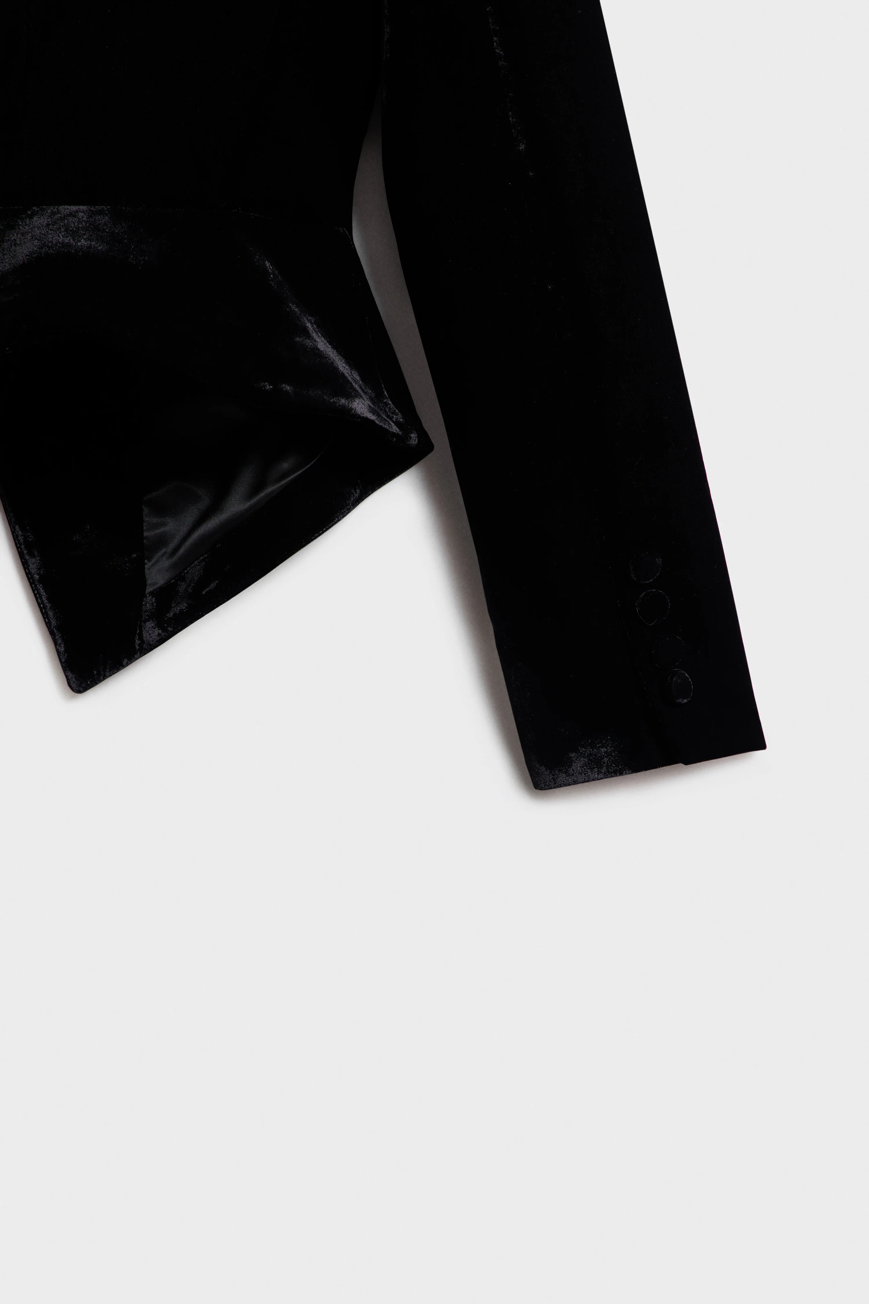 FITTED VELVET BLAZER - Image 4