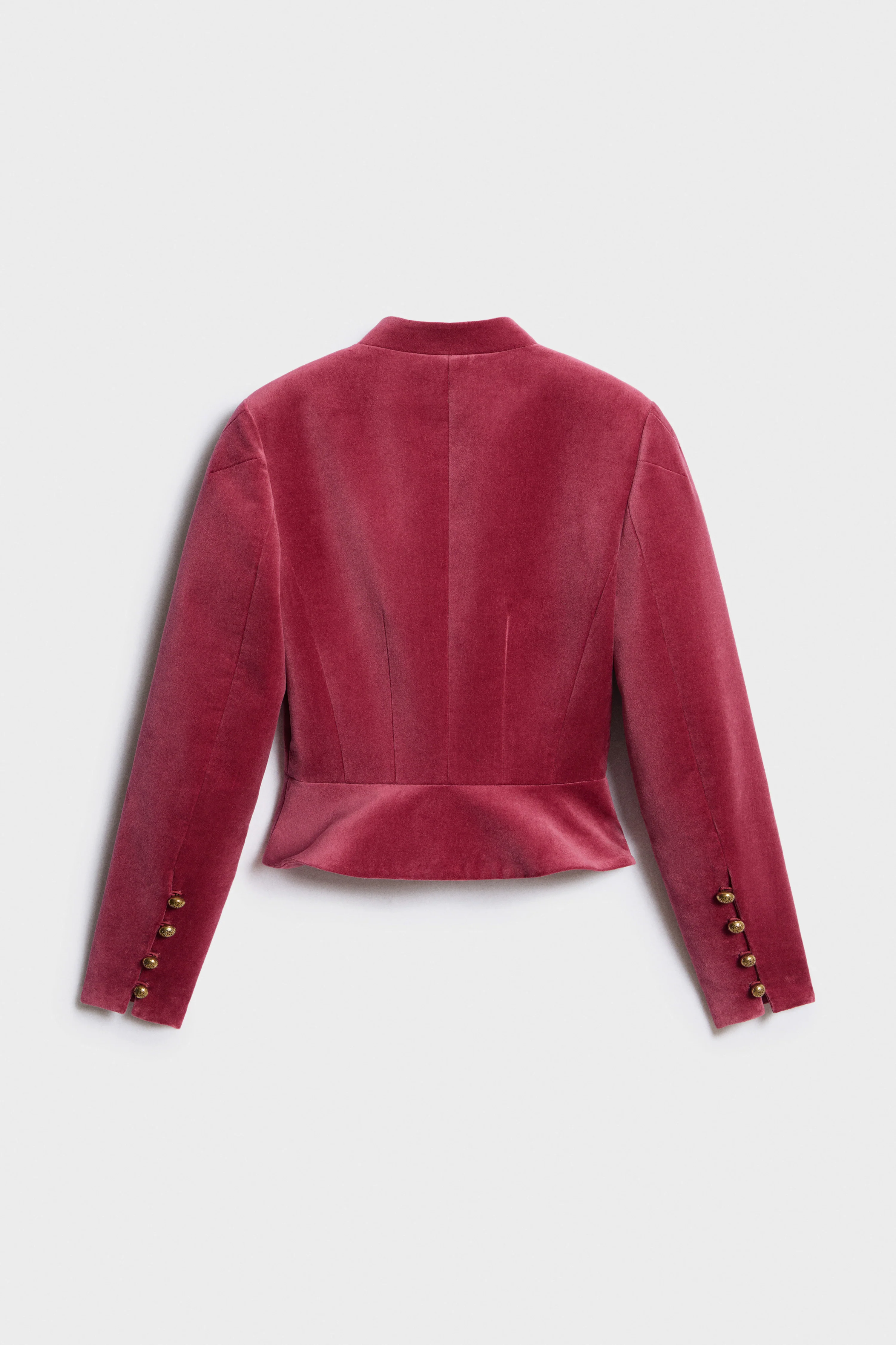 FITTED VELVET BLAZER - Image 8