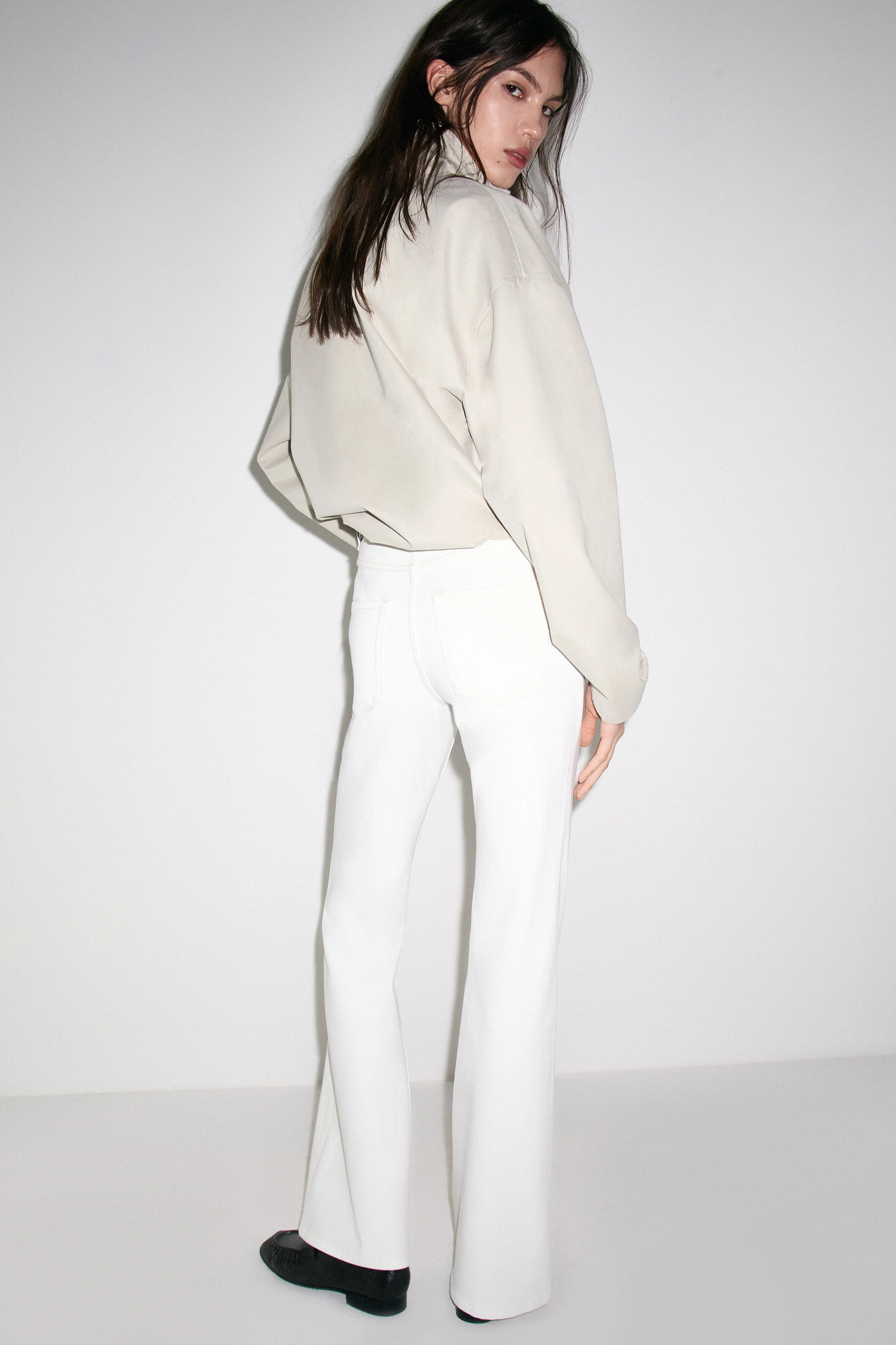 FLARE LYOCELL DENIM JEANS - Image 4