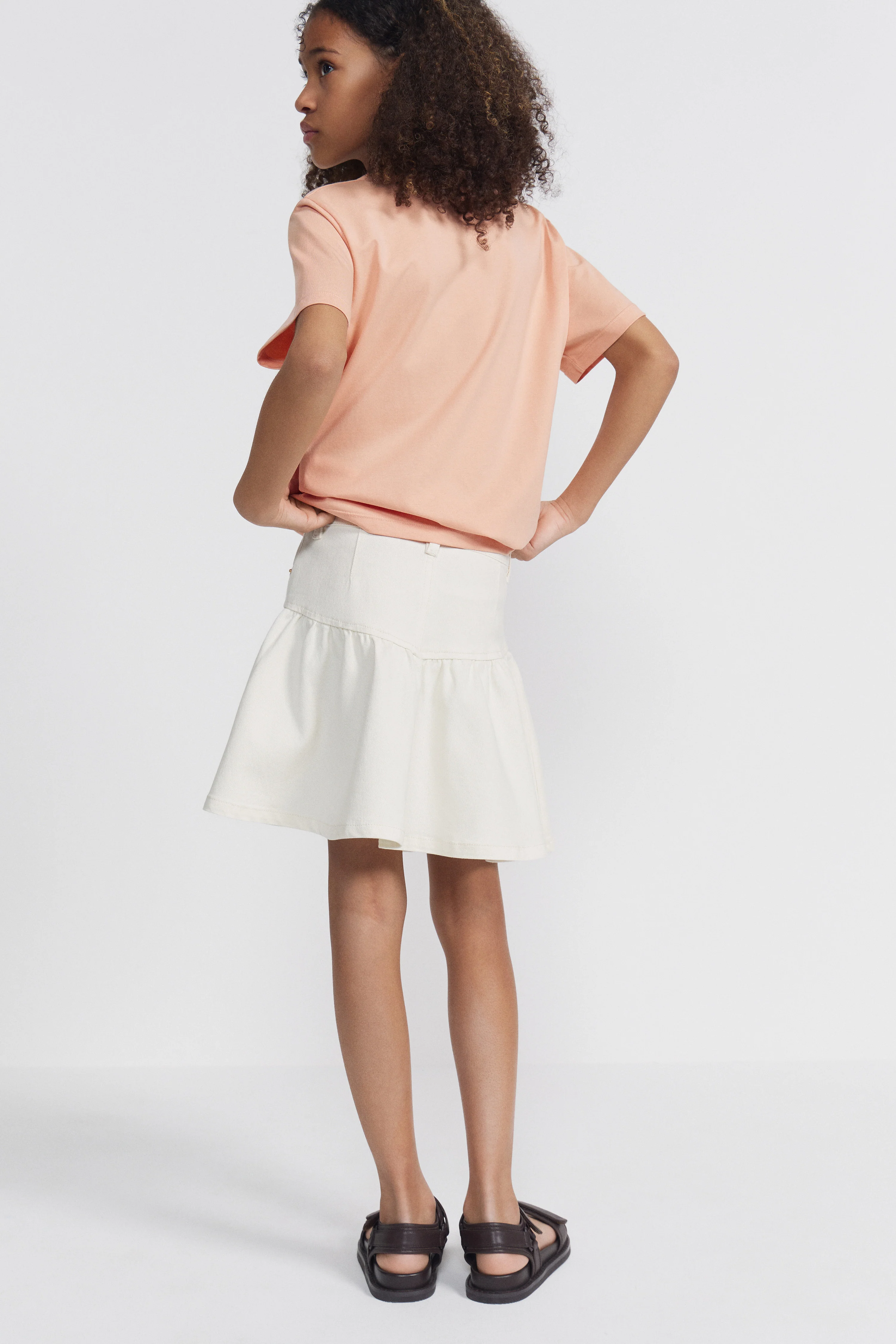 FLARED DENIM SKIRT - Image 3