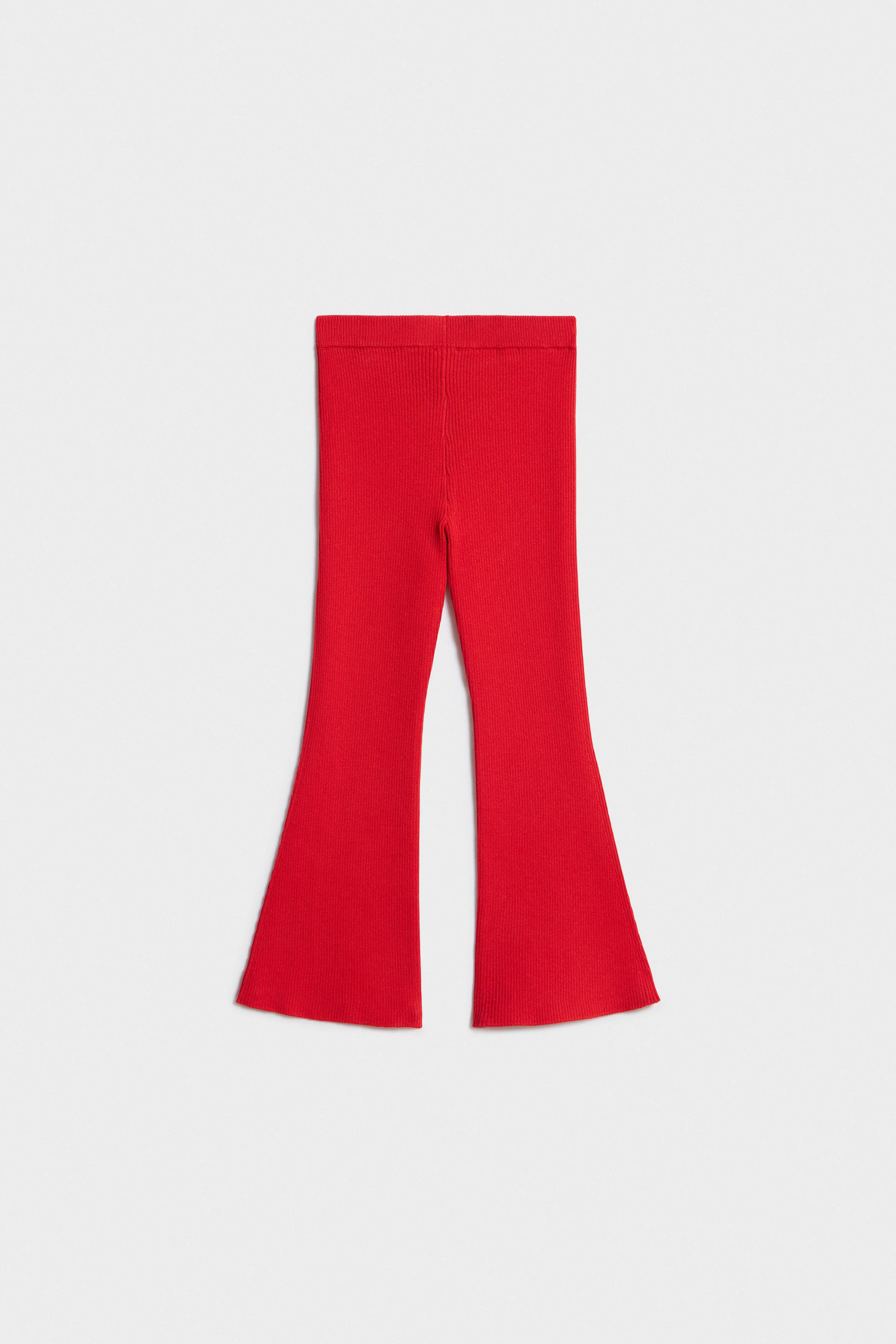 FLARED FINE-KNIT TROUSERS - Image 5