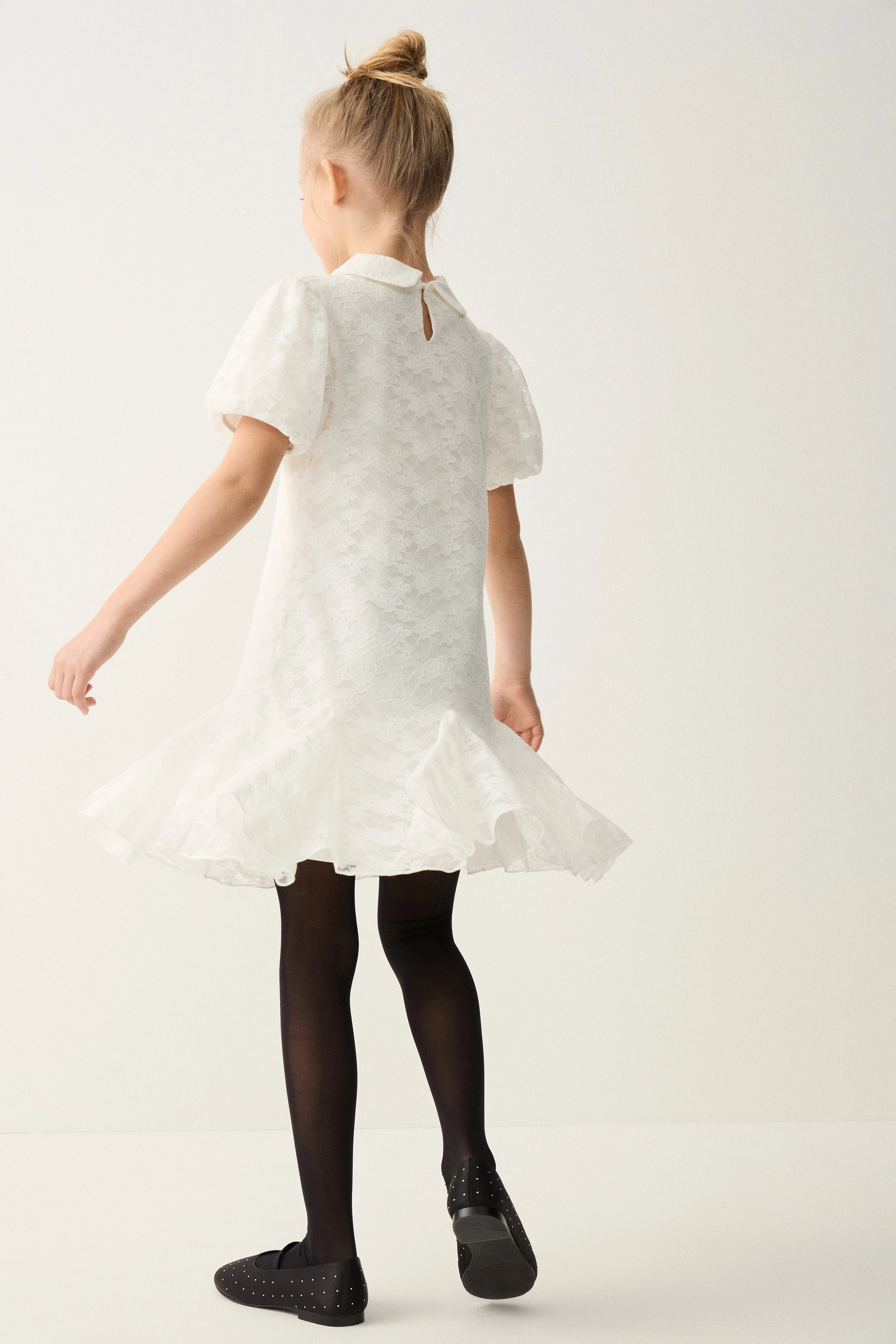 FLARED LACE DRESS - Image 10