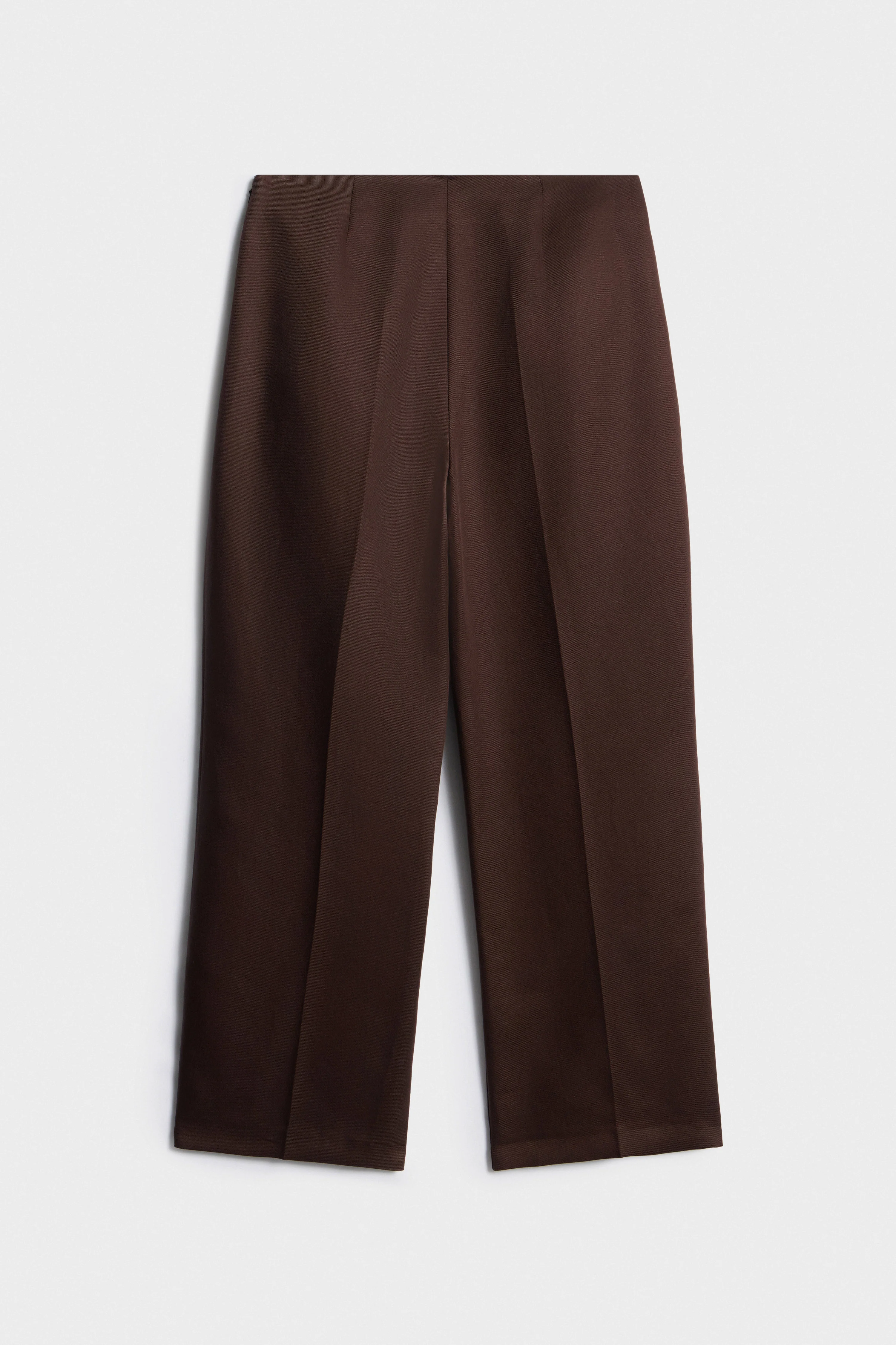 FLARED LINEN-COTTON TROUSERS - Image 5