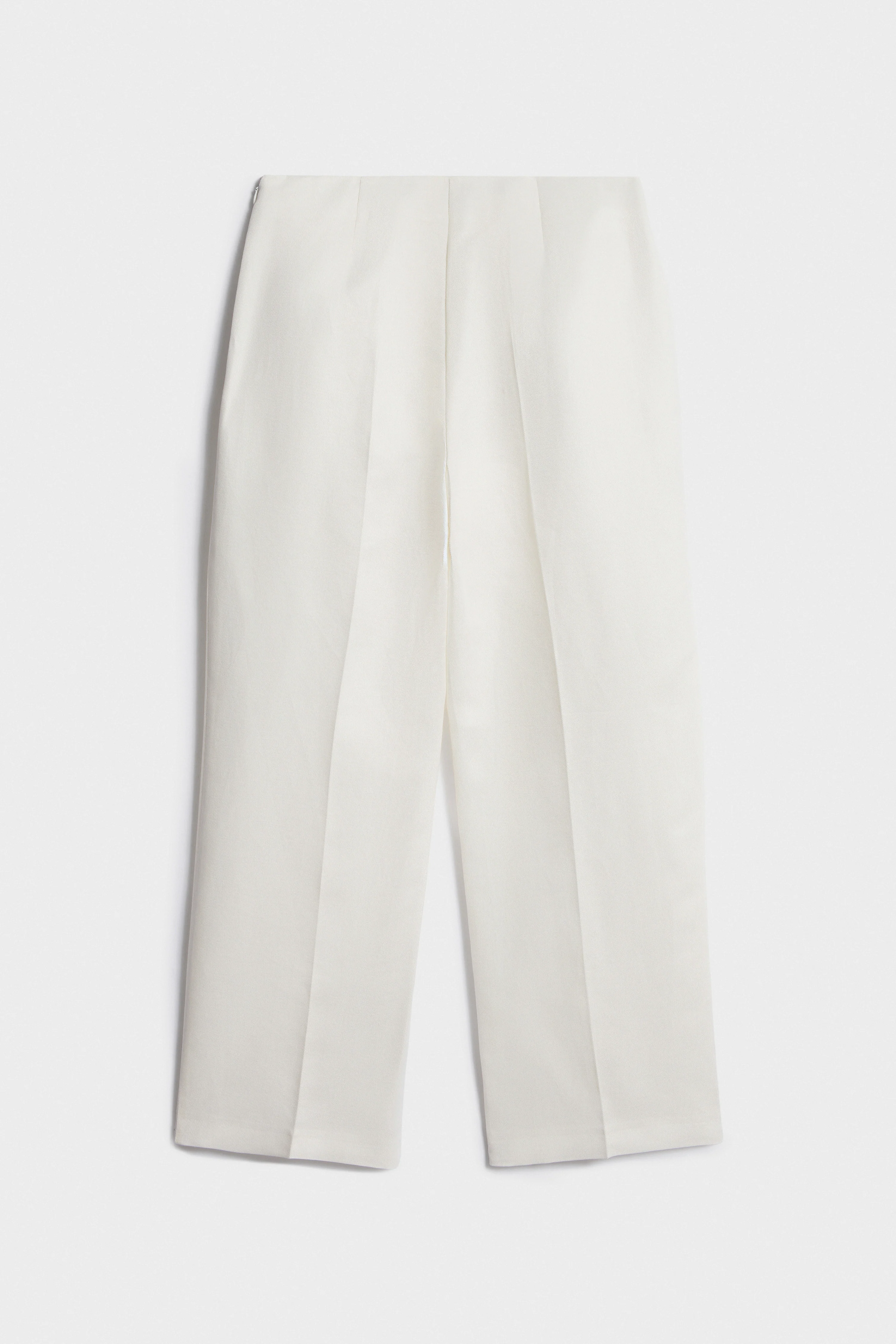 FLARED LINEN-COTTON TROUSERS - Image 6