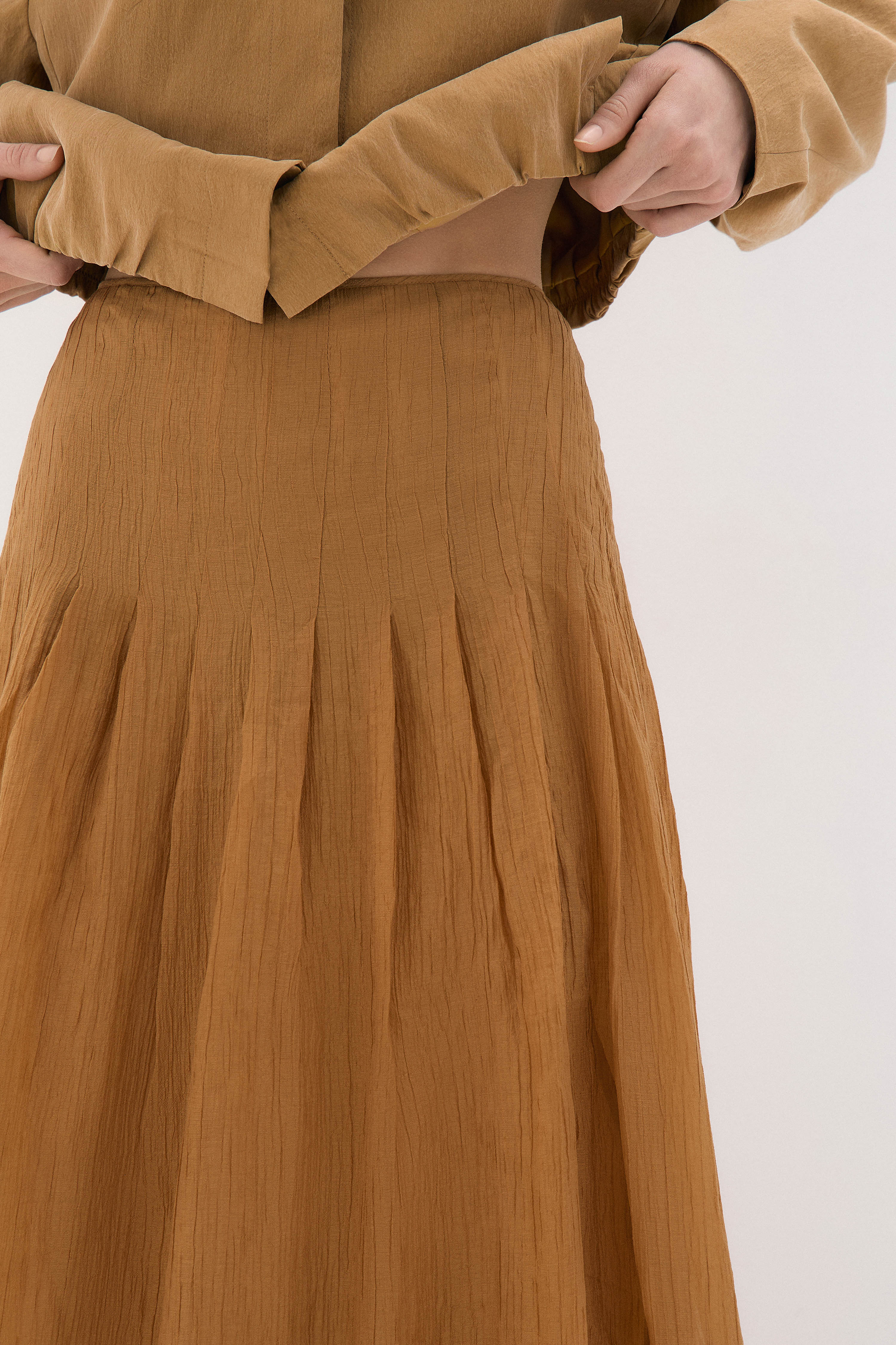 FLARED LYOCELL-BLEND SKIRT - Image 2