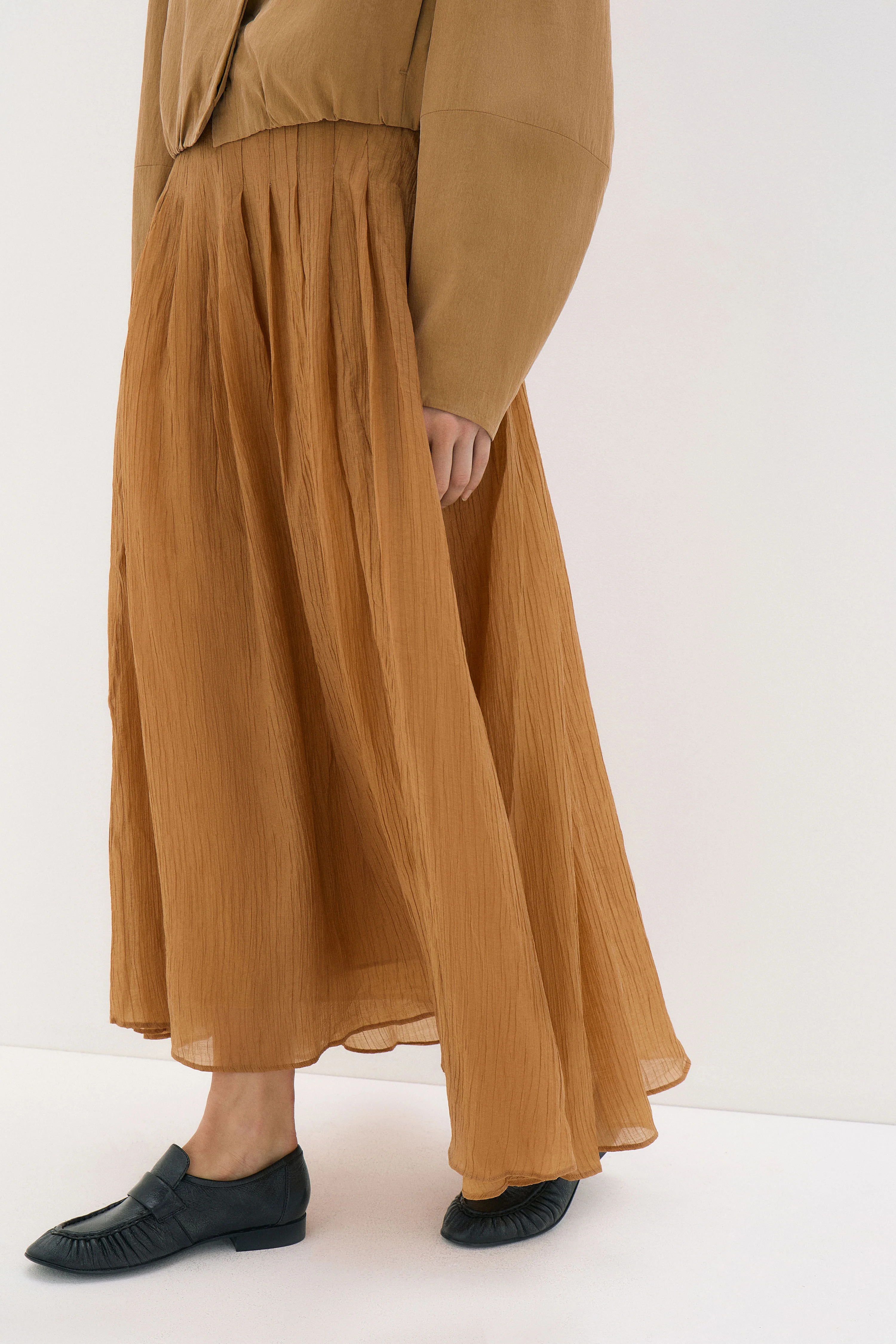 FLARED LYOCELL-BLEND SKIRT - Image 3