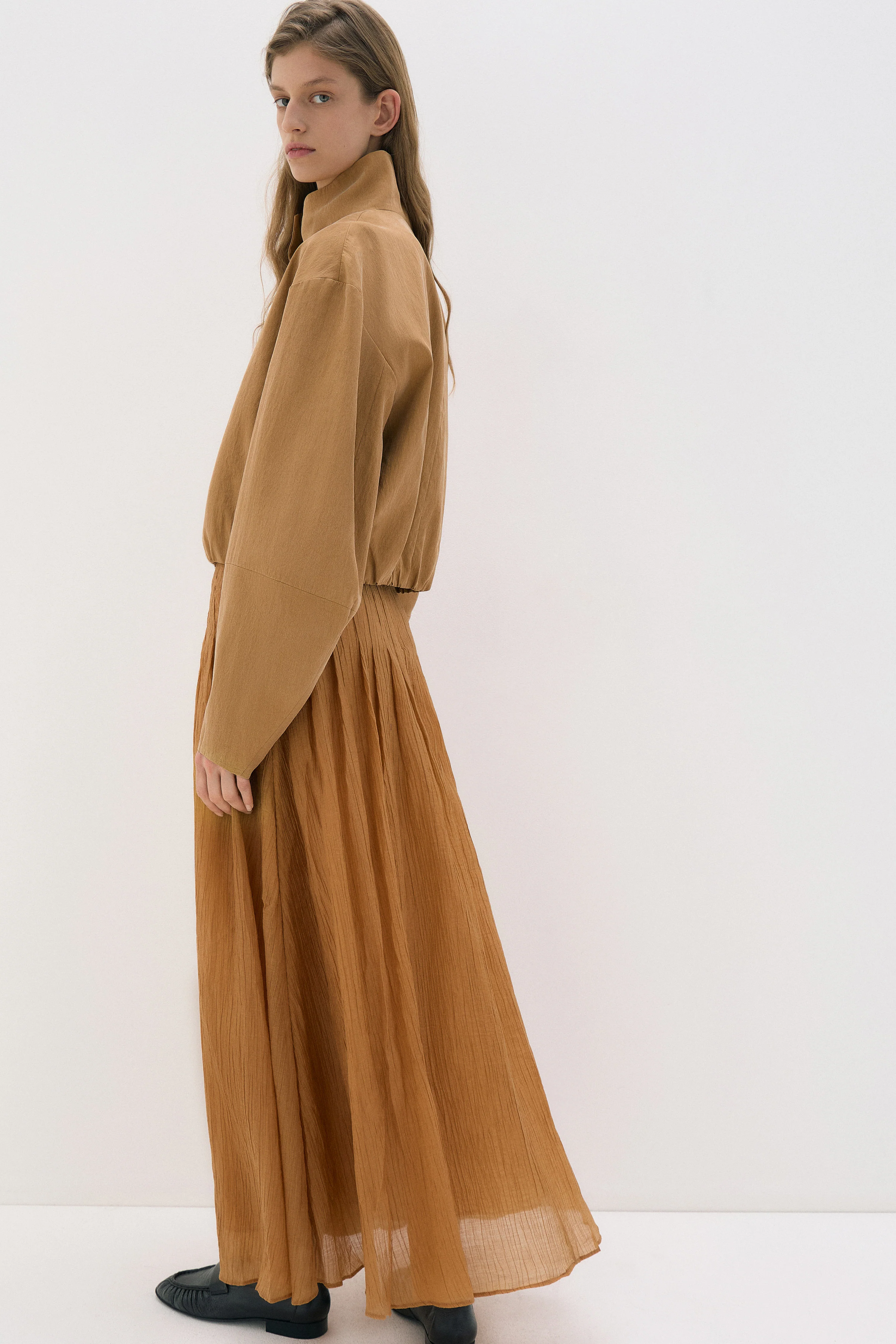 FLARED LYOCELL-BLEND SKIRT - Image 4