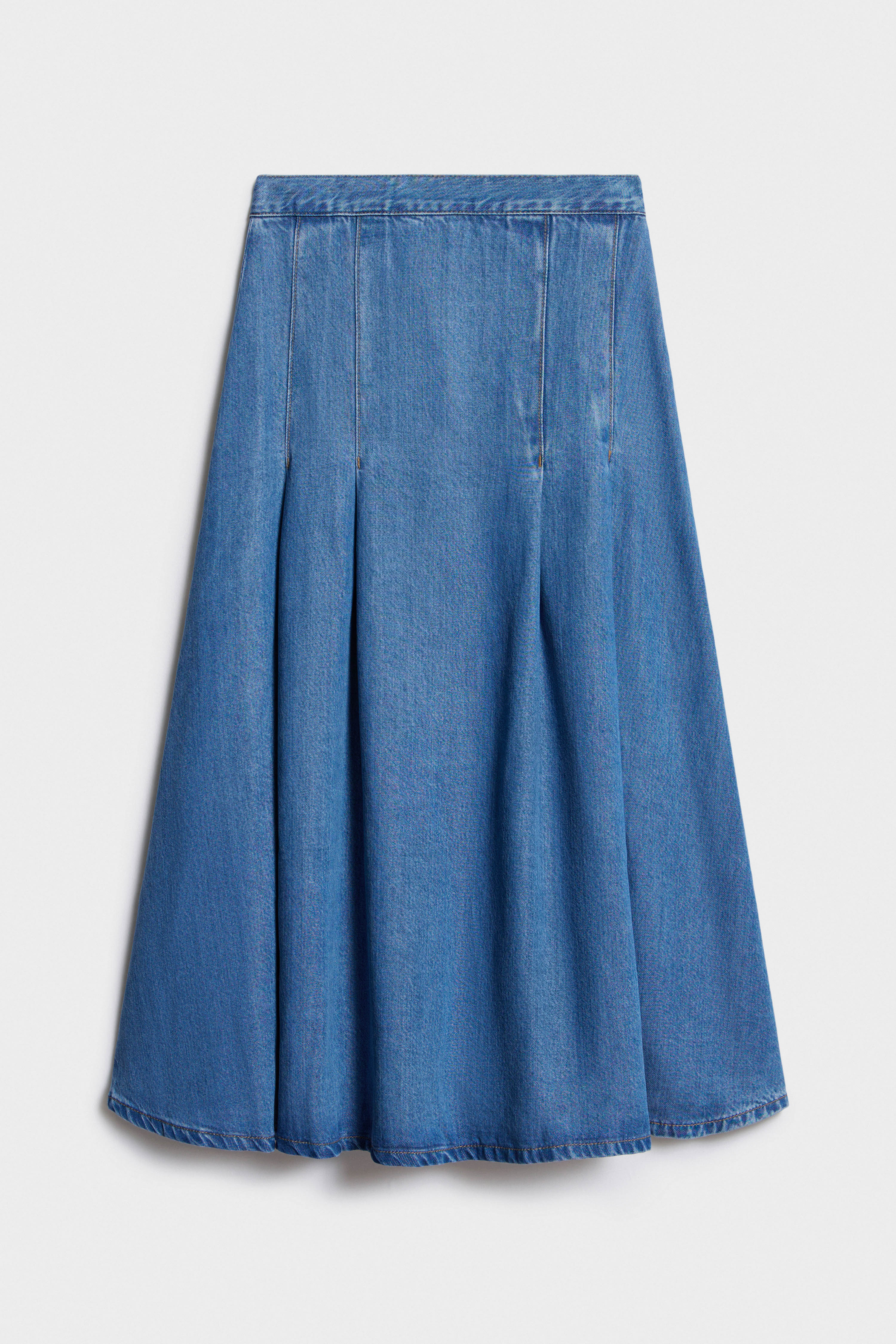 FLARED LYOCELL DENIM SKIRT - Image 7