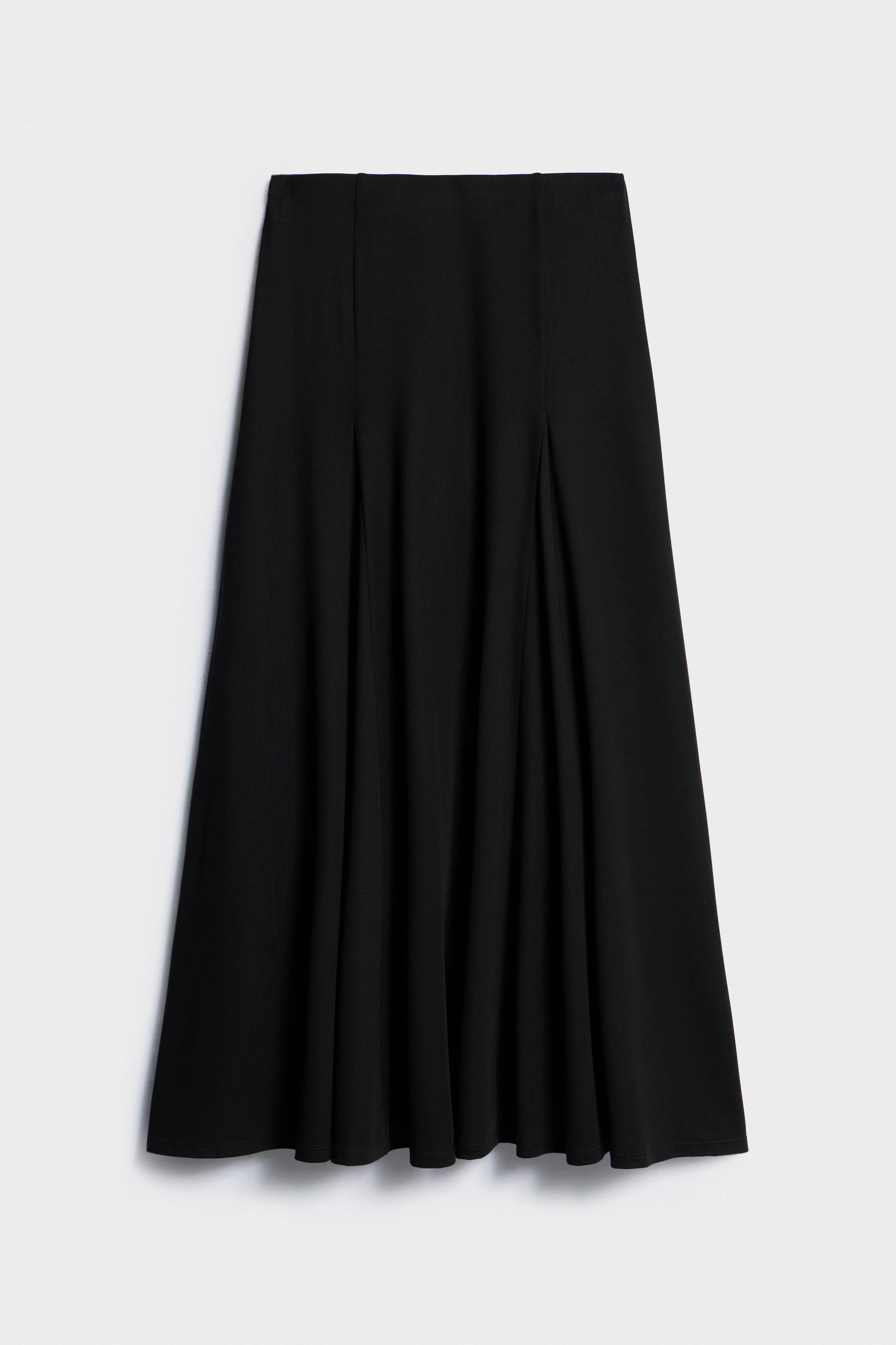FLARED JERSEY MAXI SKIRT - Image 4