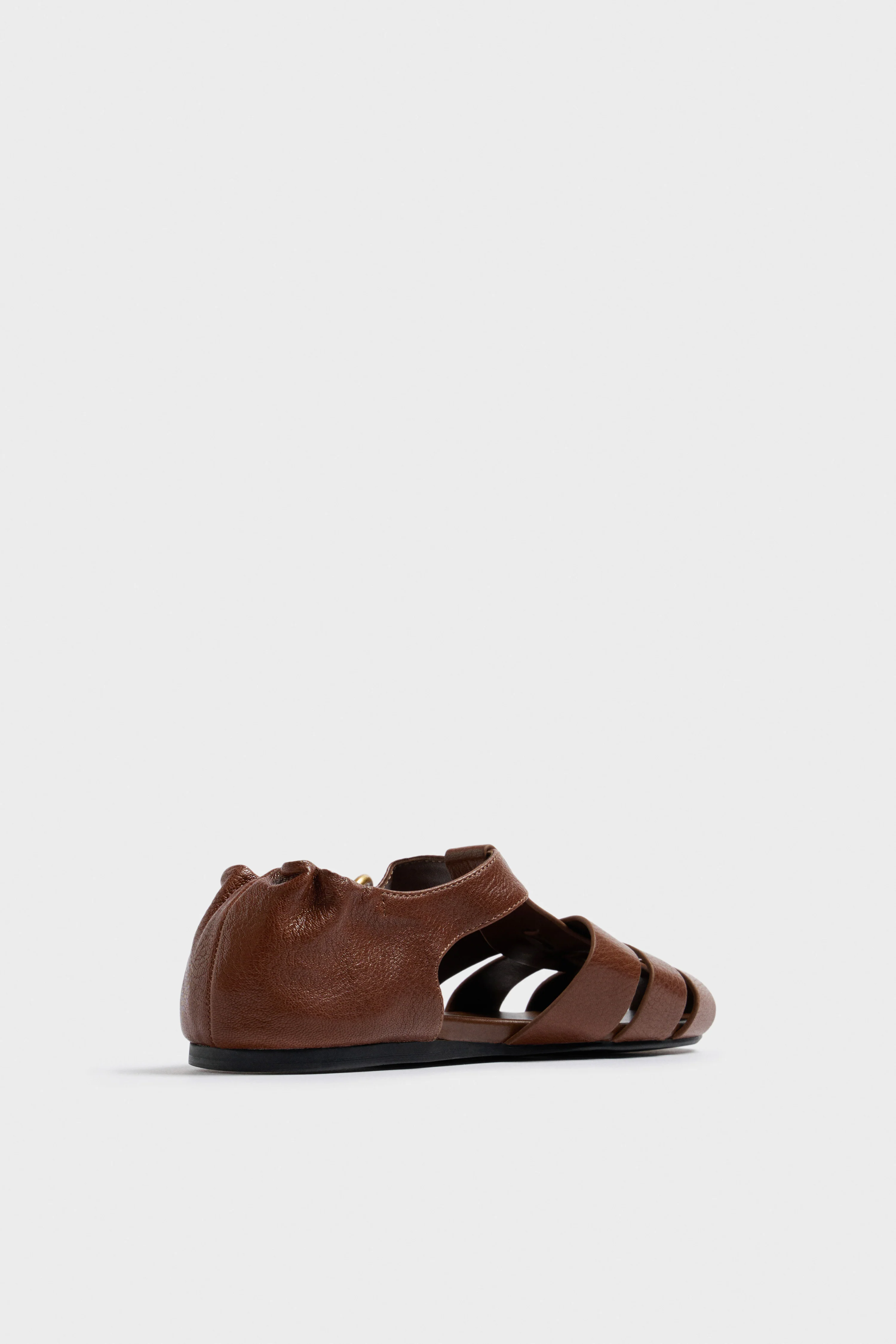 FLAT LEATHER SANDALS - Image 3