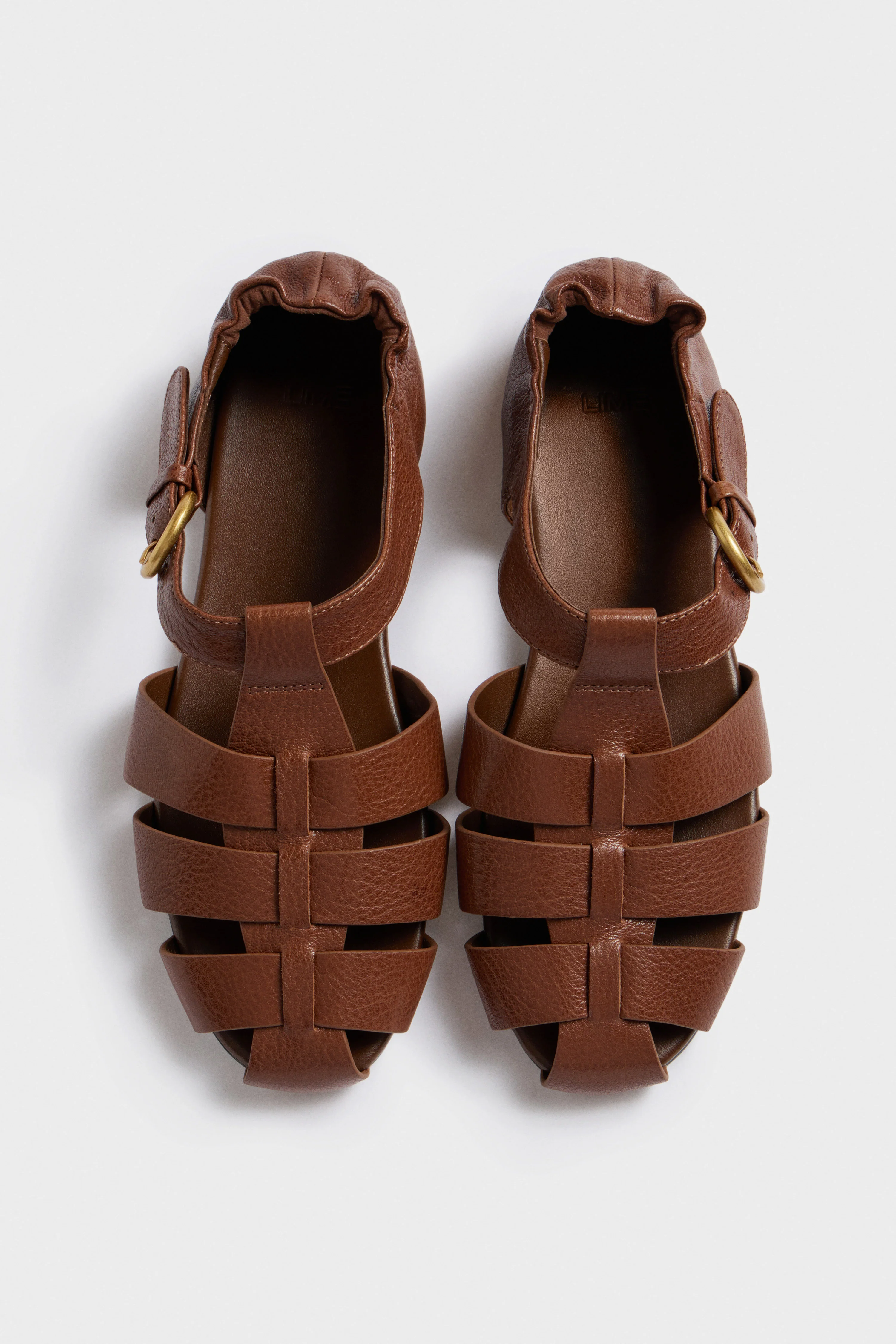 FLAT LEATHER SANDALS - Image 5