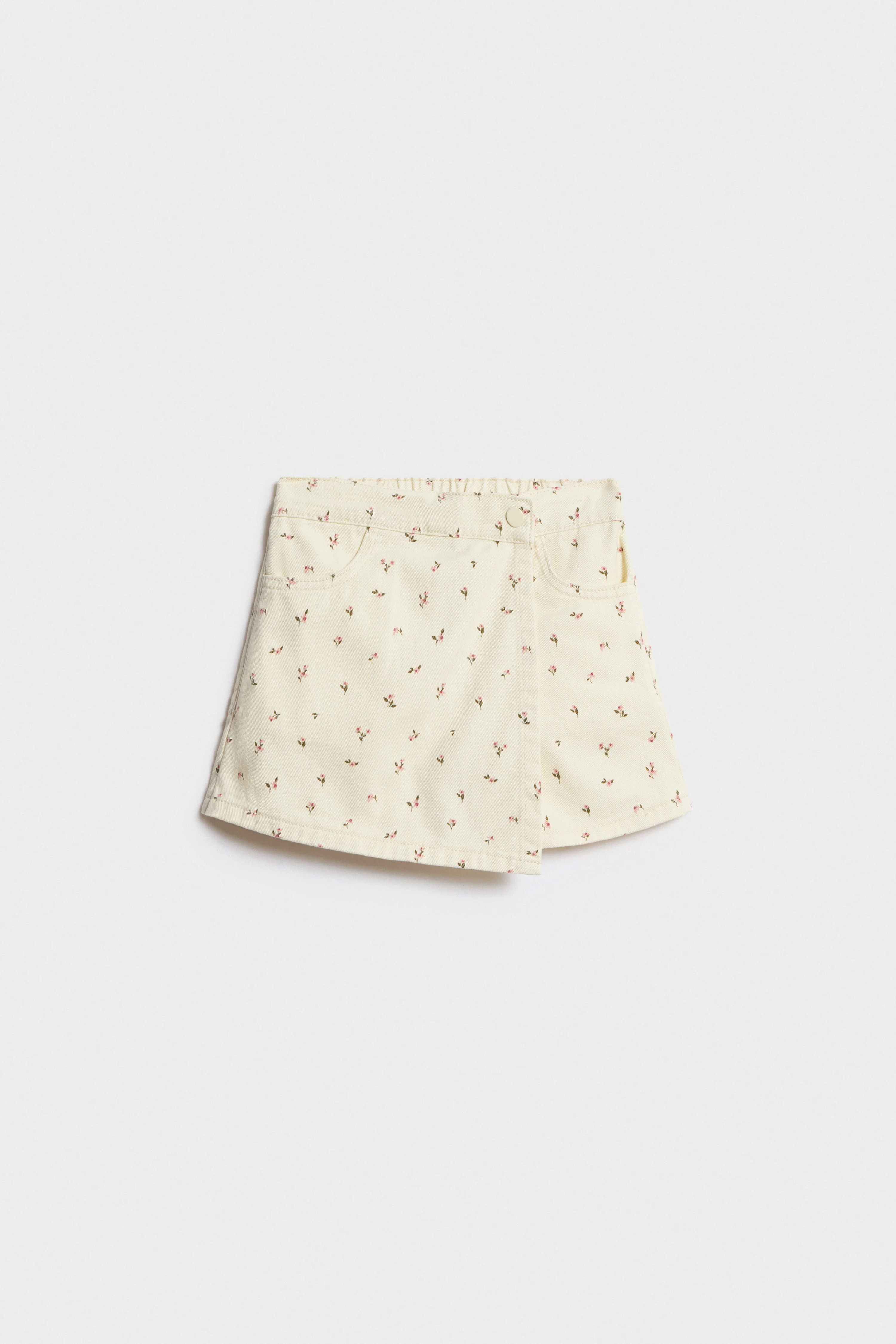 FLORAL PRINT DENIM SKORT - Image 5