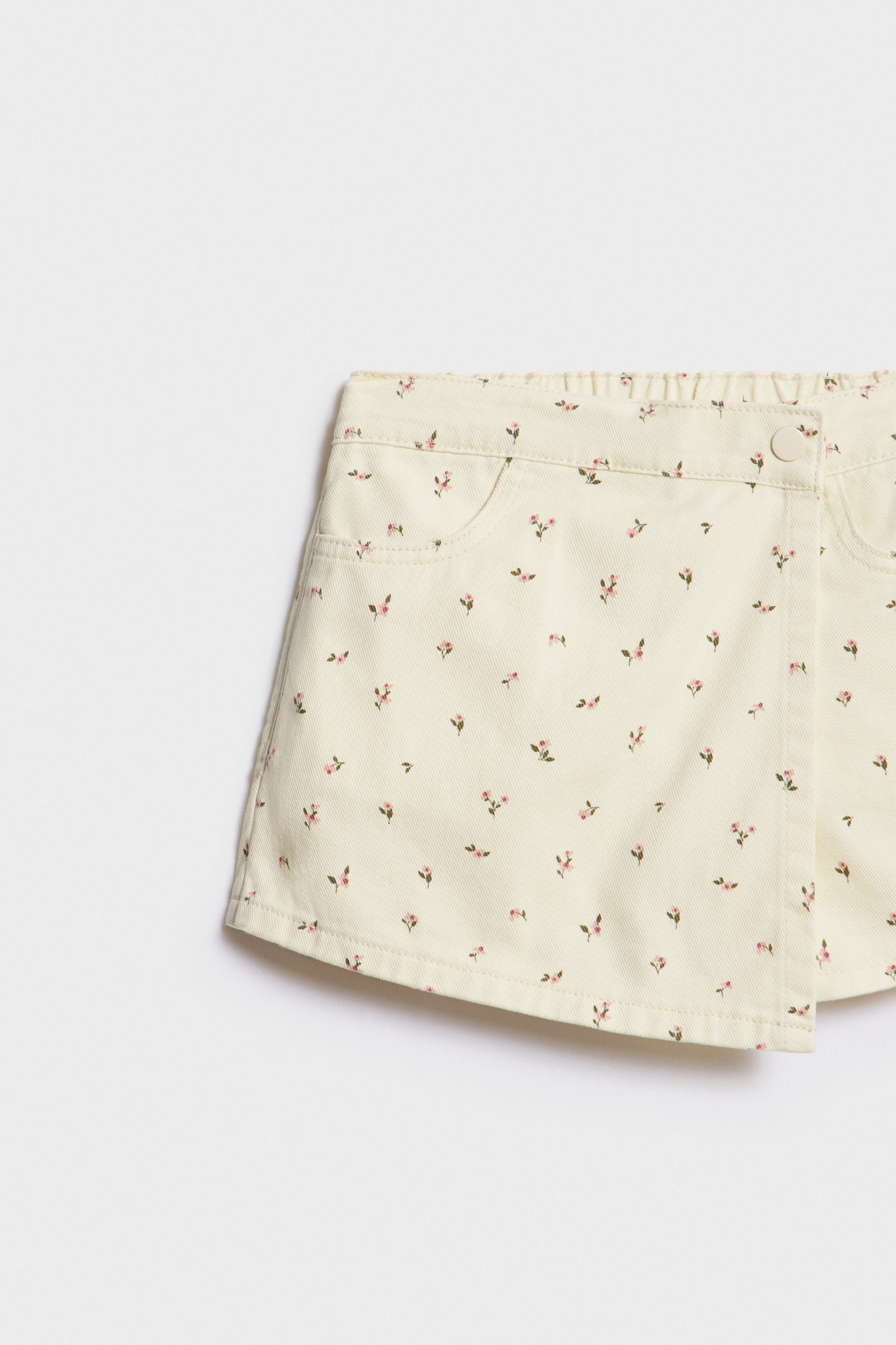 FLORAL PRINT DENIM SKORT - Image 7